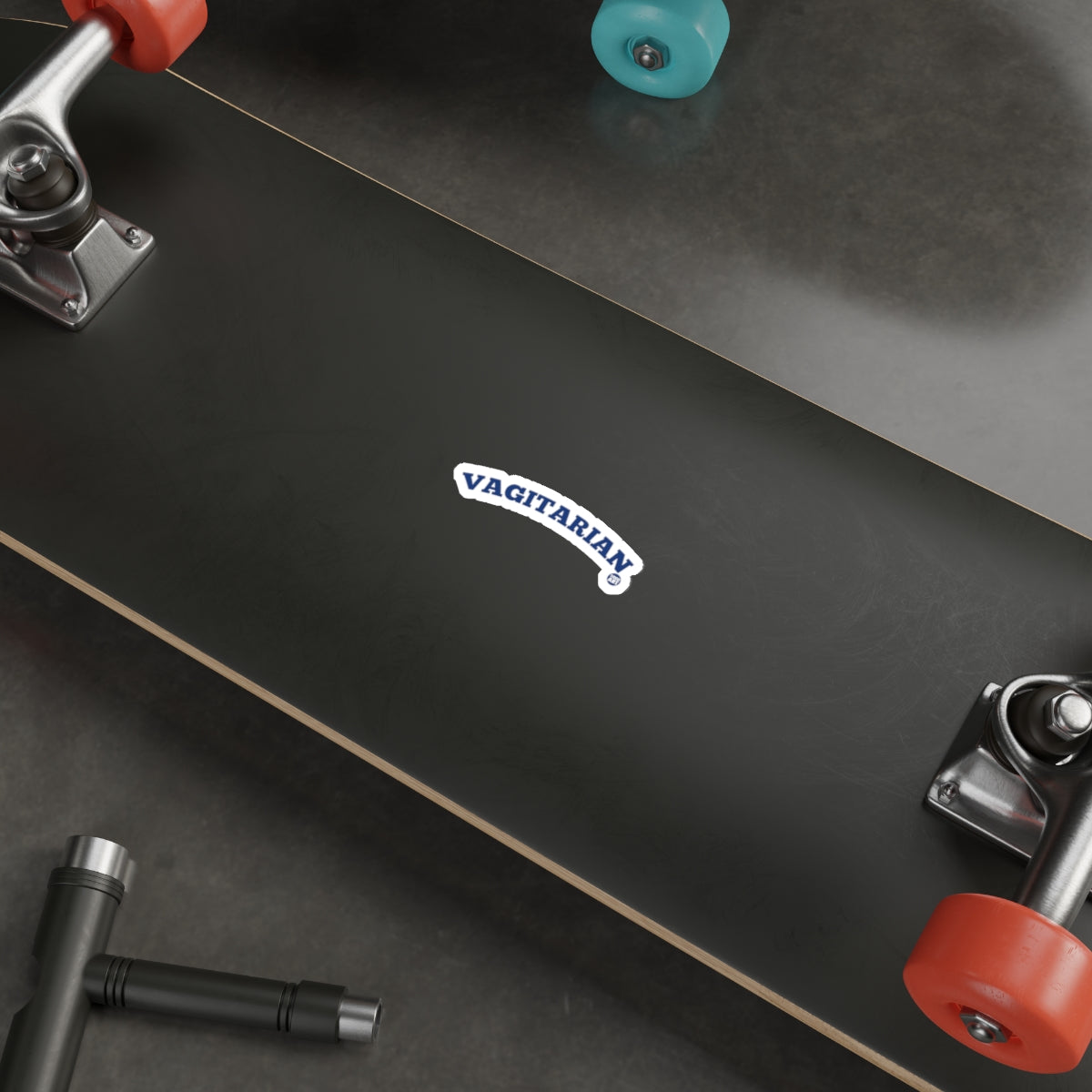 VAGITARIAN Iconic Black Skateboard Deck