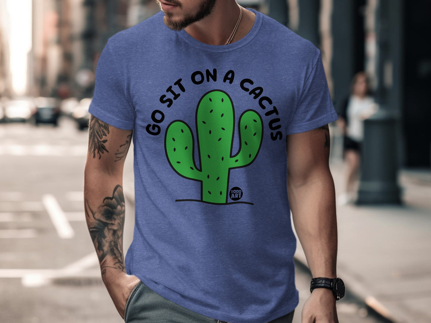 Go Sit on a Cactus Graphic Tee Shirt