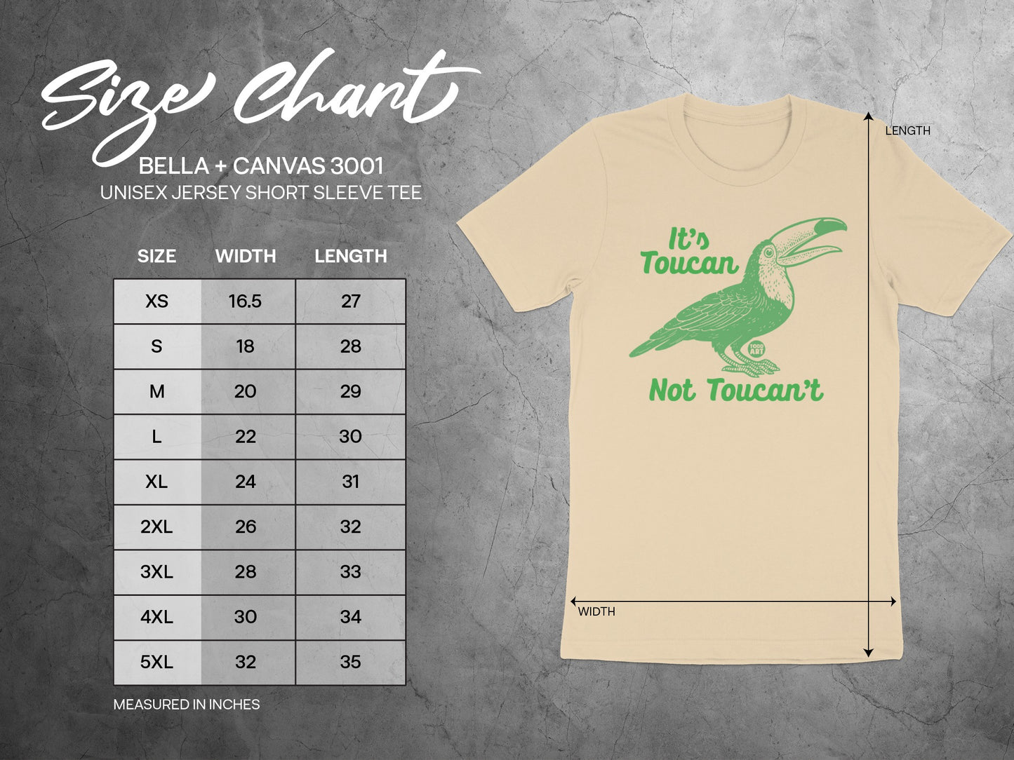 It's Toucan Not Toucan't Unisex Jersey Short Sleeve Tee