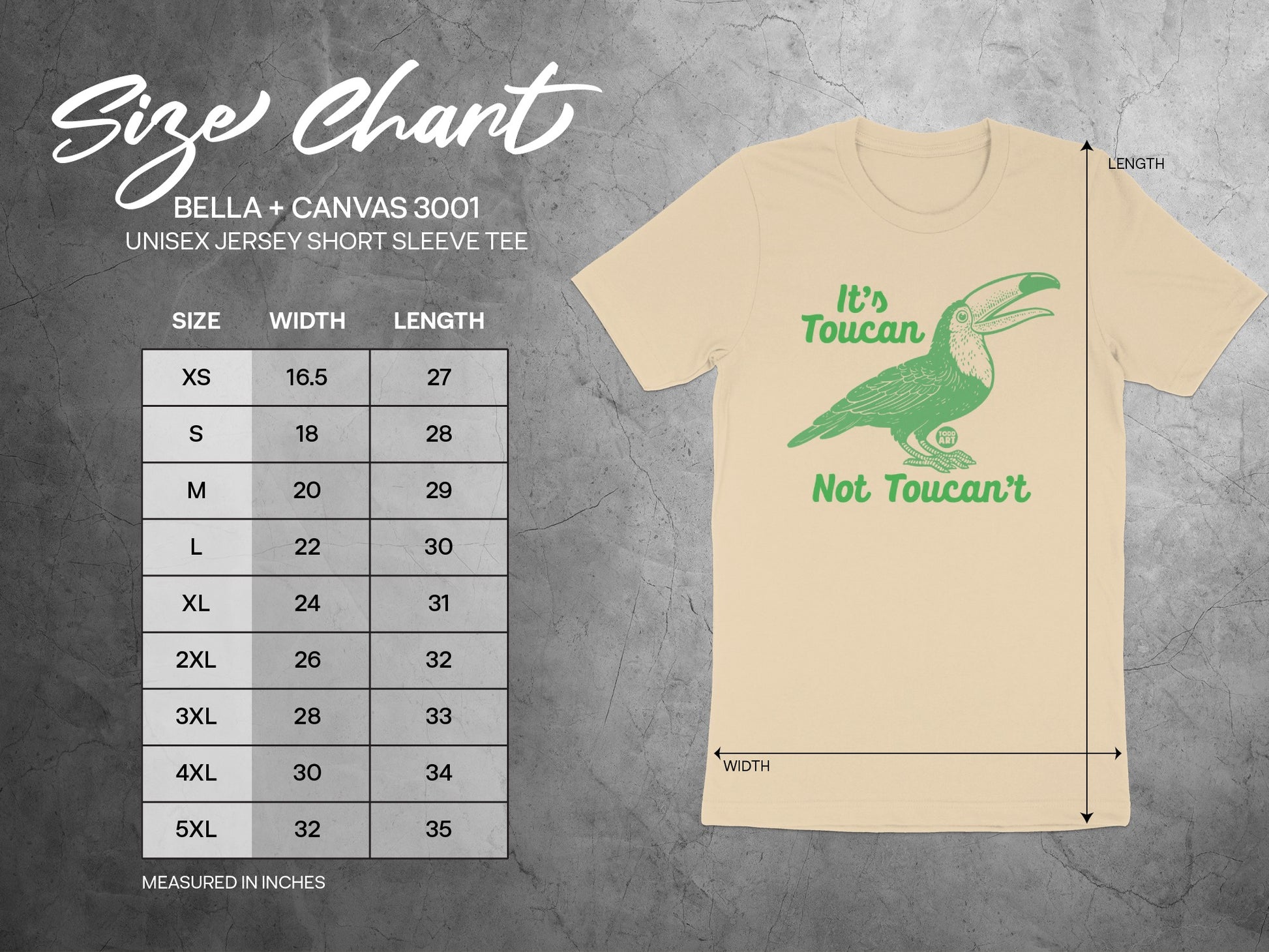 It's Toucan Not Toucan't Unisex Jersey Short Sleeve Tee