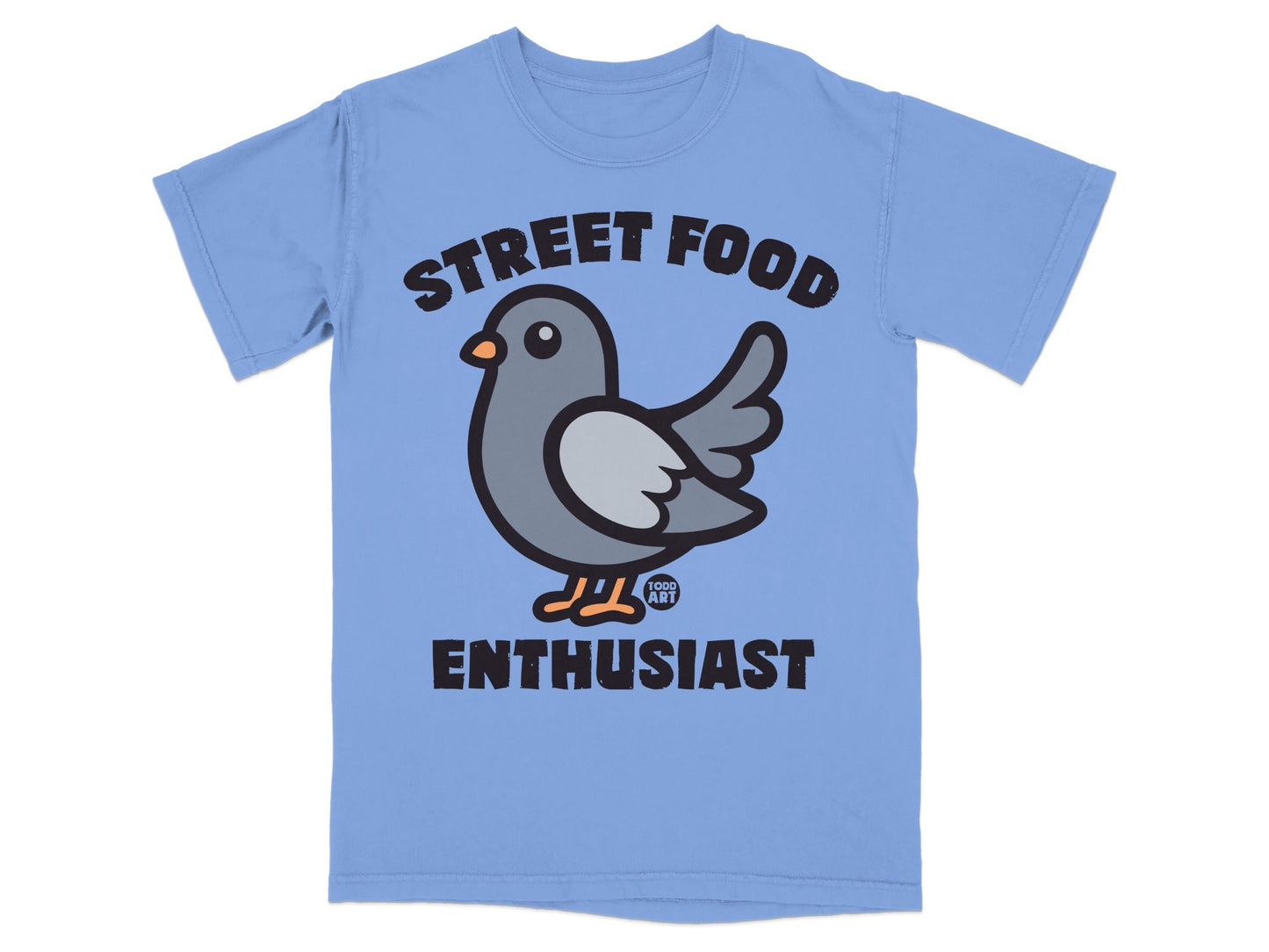 Street Food Enthusiast Pigeon Graphic T-Shirt