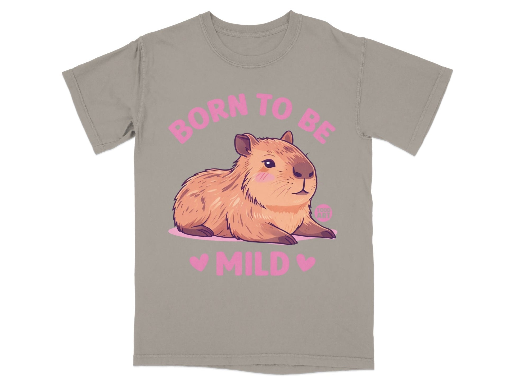 Born To Be Mild Cute Capybara Graphic T-Shirt
