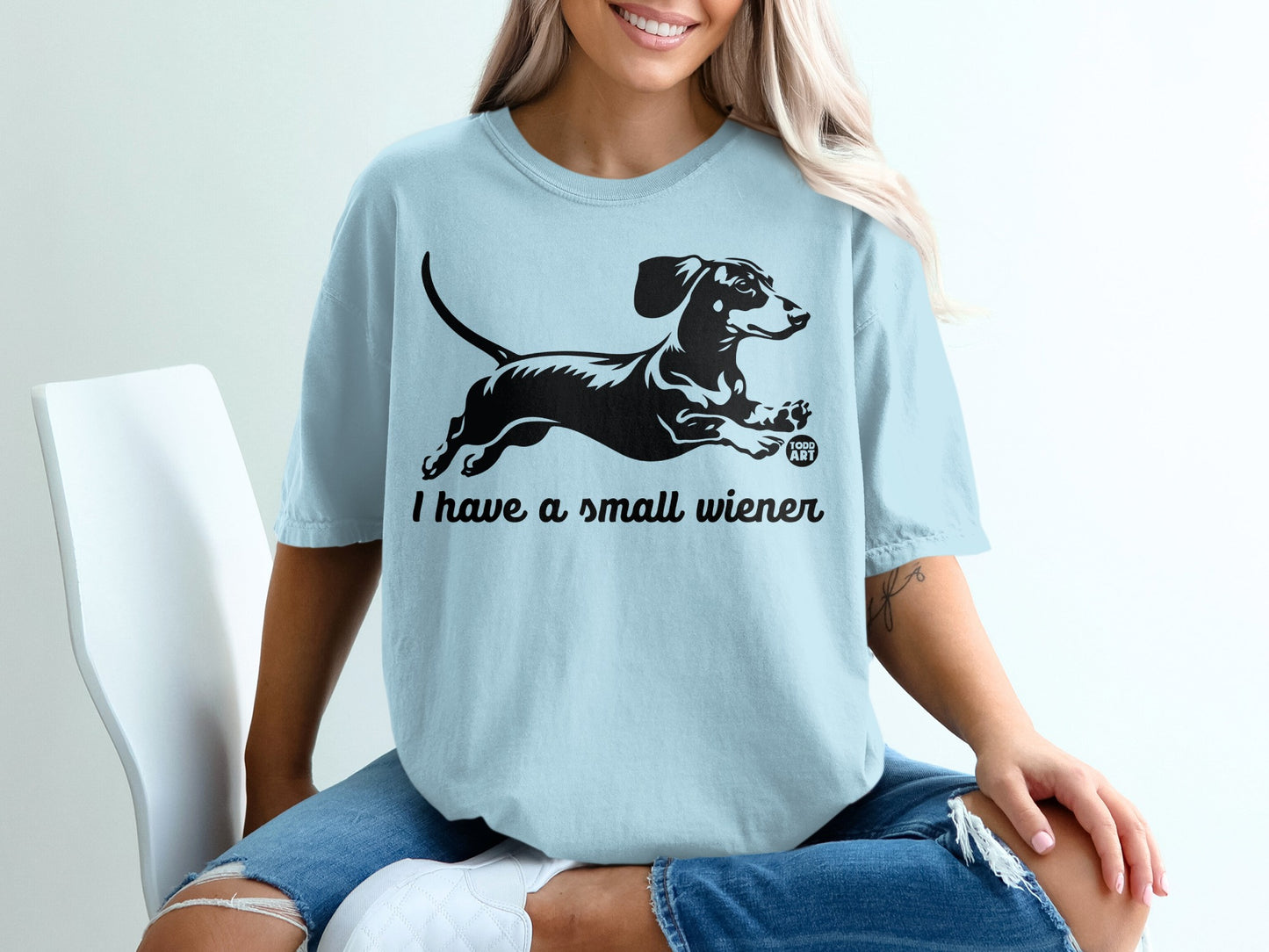 I Have a Small Wiener Funny Dog Lover Graphic T-shirt
