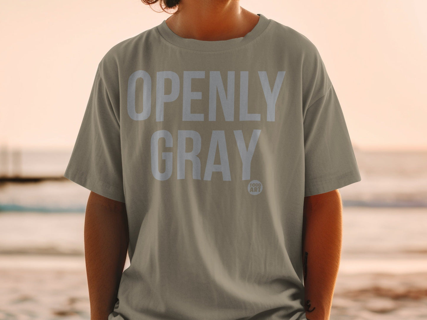 Openly Gray Todd Art Statement T-Shirt Available