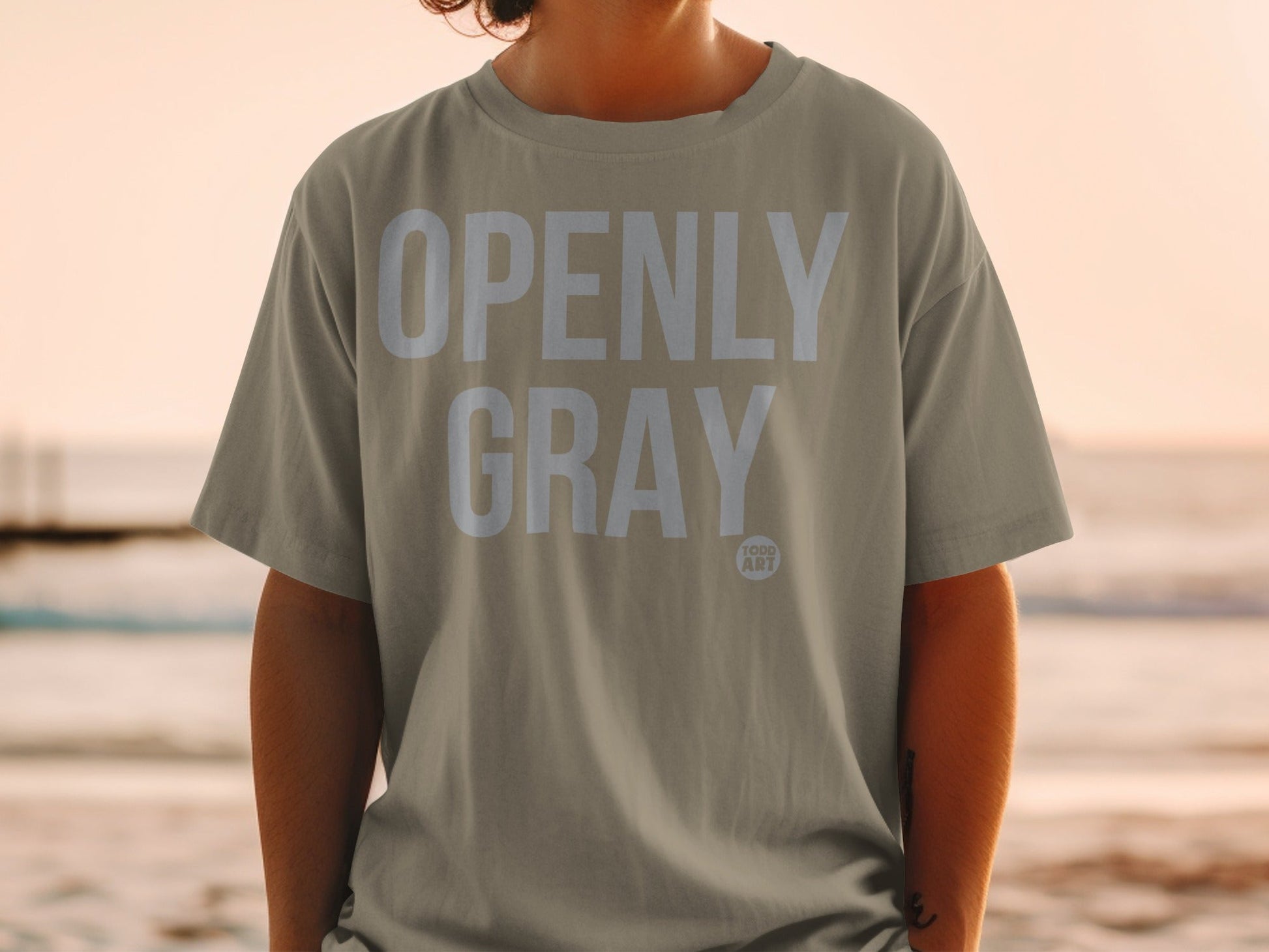Openly Gray Todd Art Statement T-Shirt Available