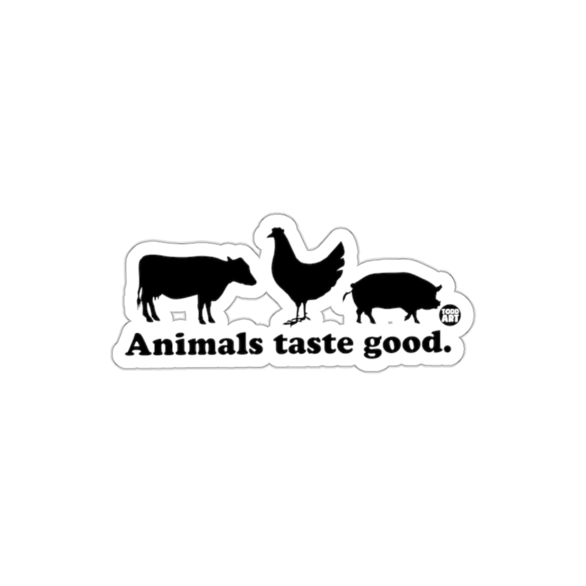 Animals Taste Good Farm Animal Sticker Product