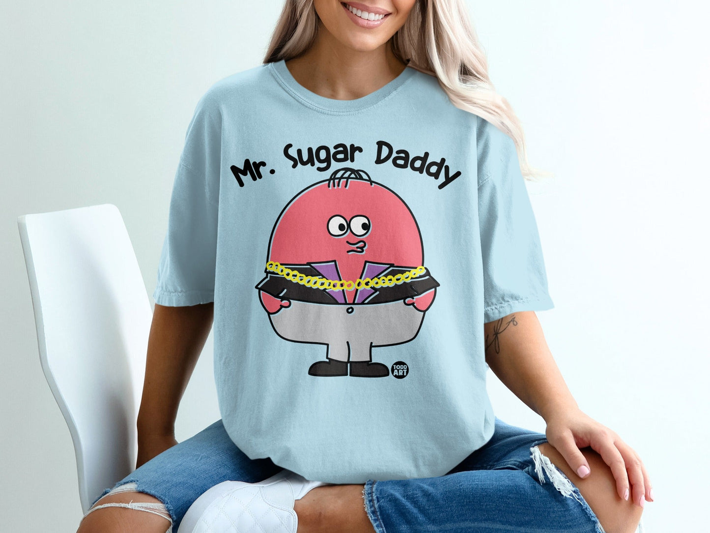 Funny Mr. Sugar Daddy Graphic T-Shirt for Casual Wear