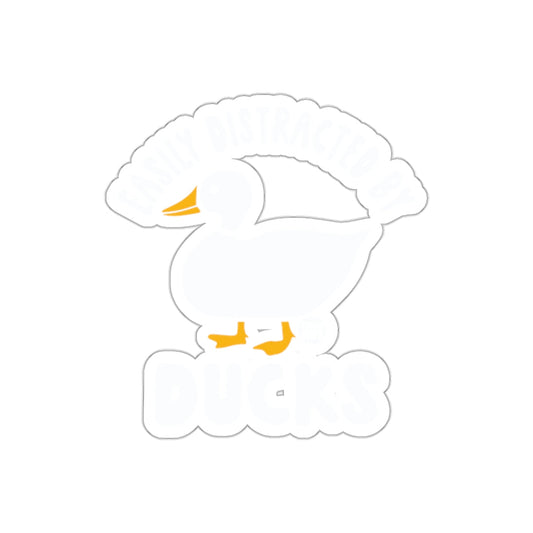 Easily Distracted by Ducks Sticker Product