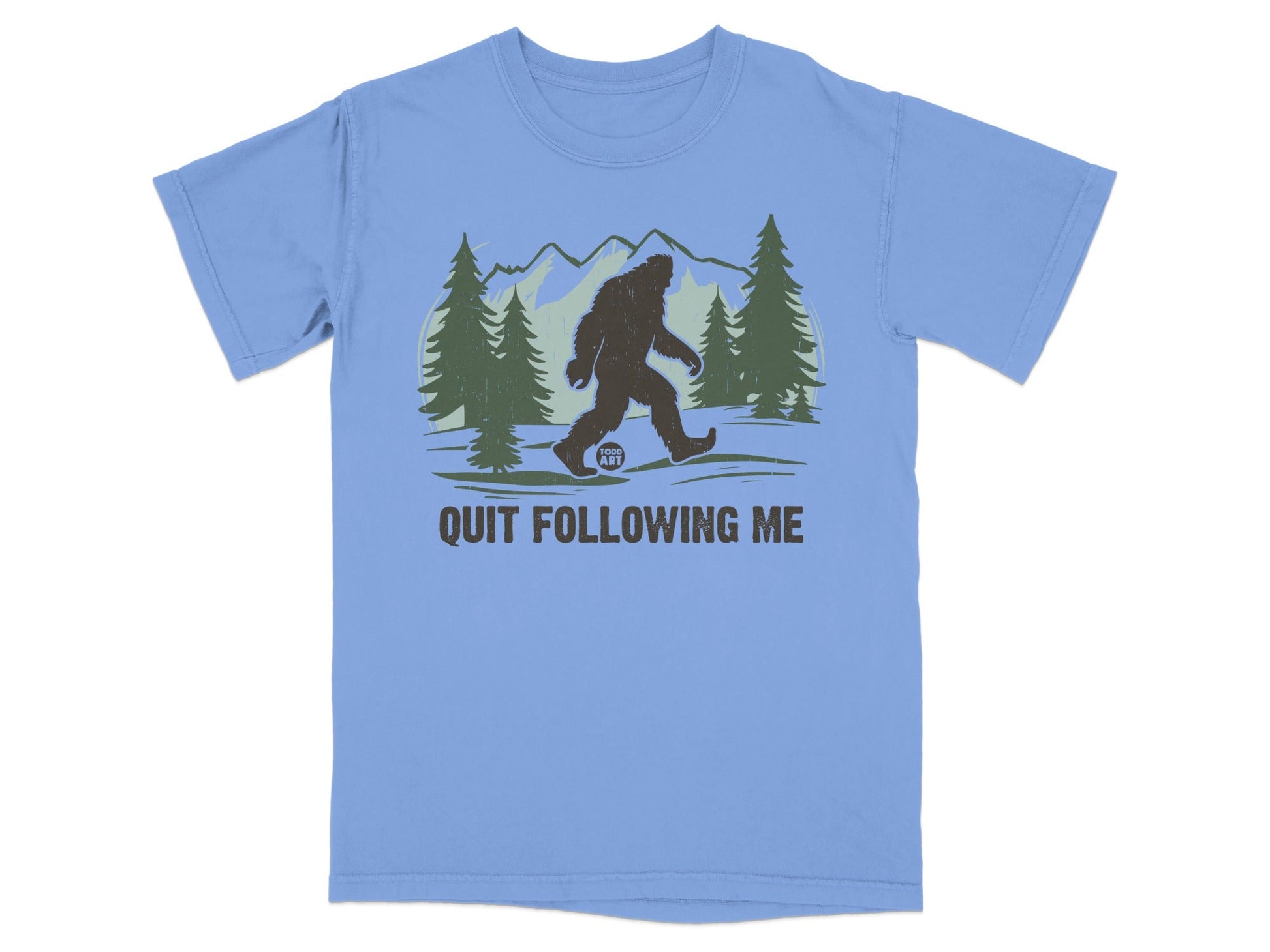 Bigfoot Quit Following Me Graphic T-Shirt