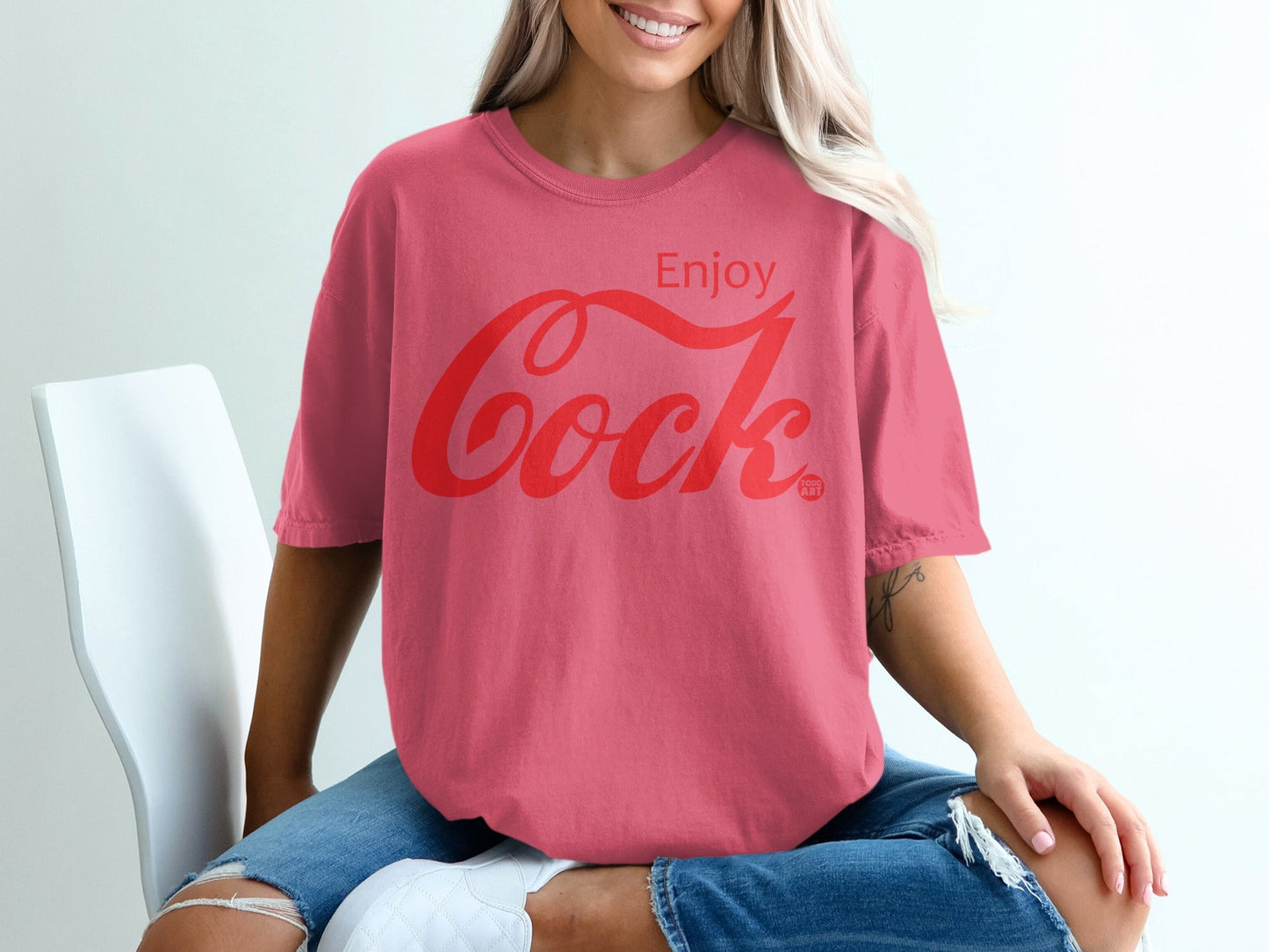 Enjoy Cock Graphic Unisex Casual Top for Everyday Wear