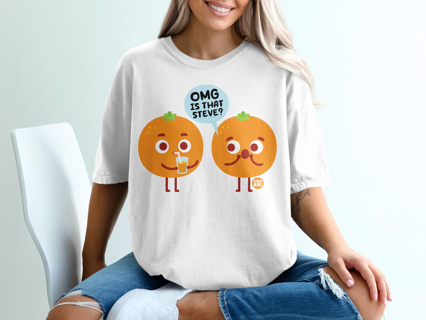 Cartoon Oranges OMG IS THAT STEVE Funny Citrus Art product type
