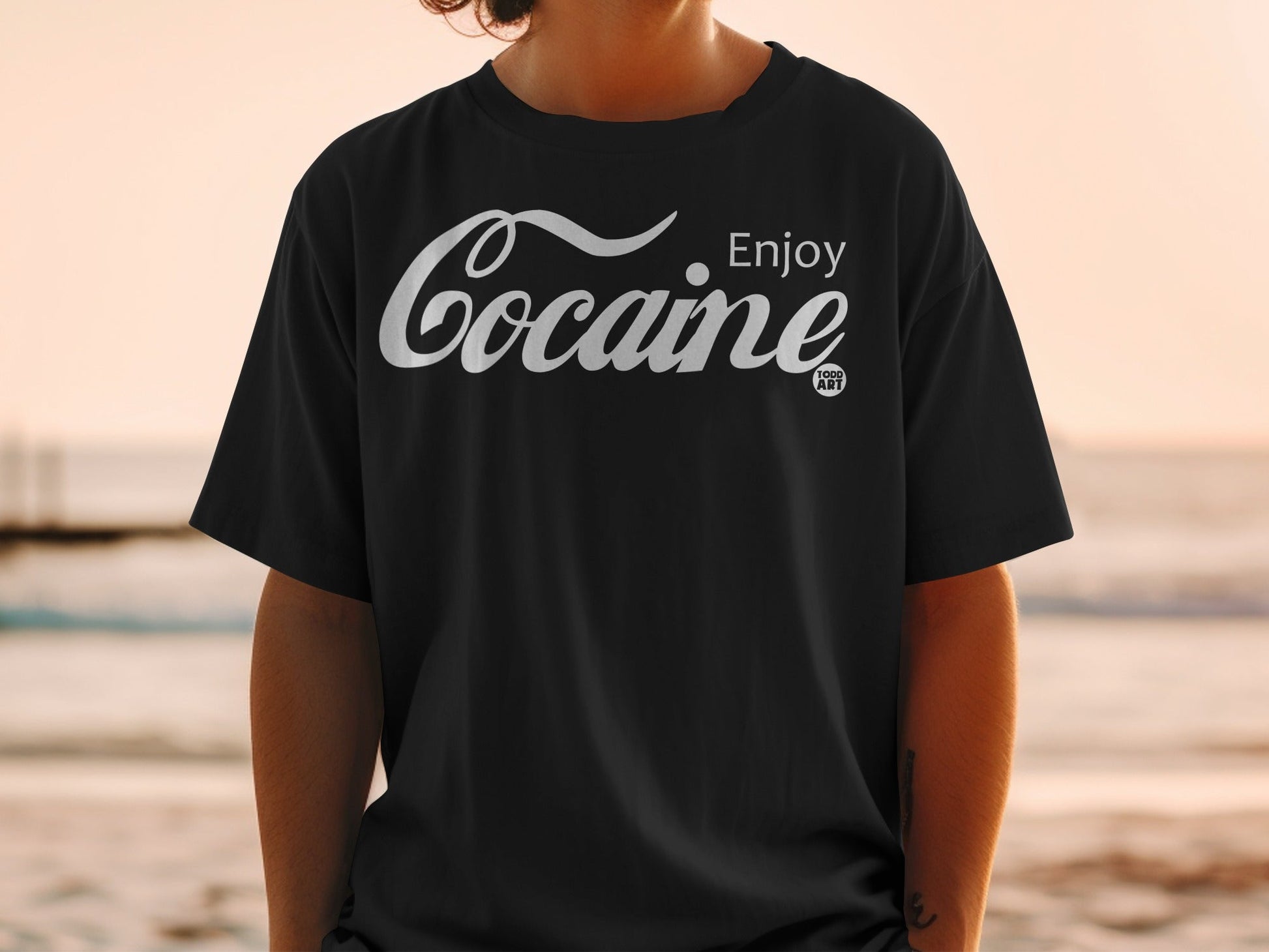 Enjoy Cocaine Todd Art T-Shirt for Unique Style