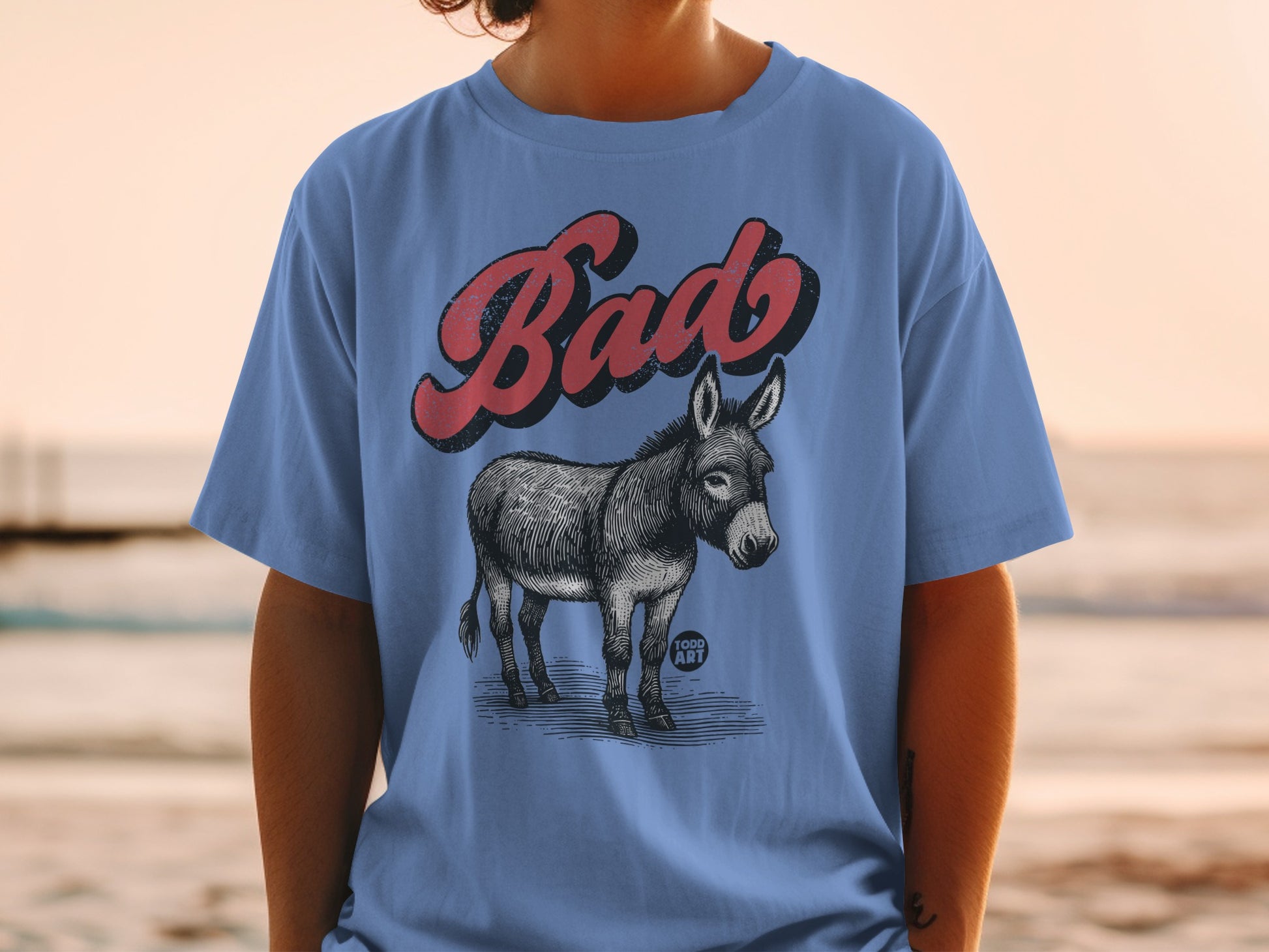 Bad Donkey Graphic Printed Unisex Casual T-shirt