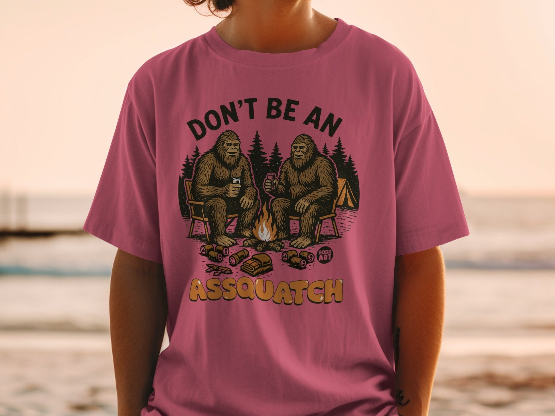 Don't Be An Assquatch Sasquatch Graphic T-Shirt