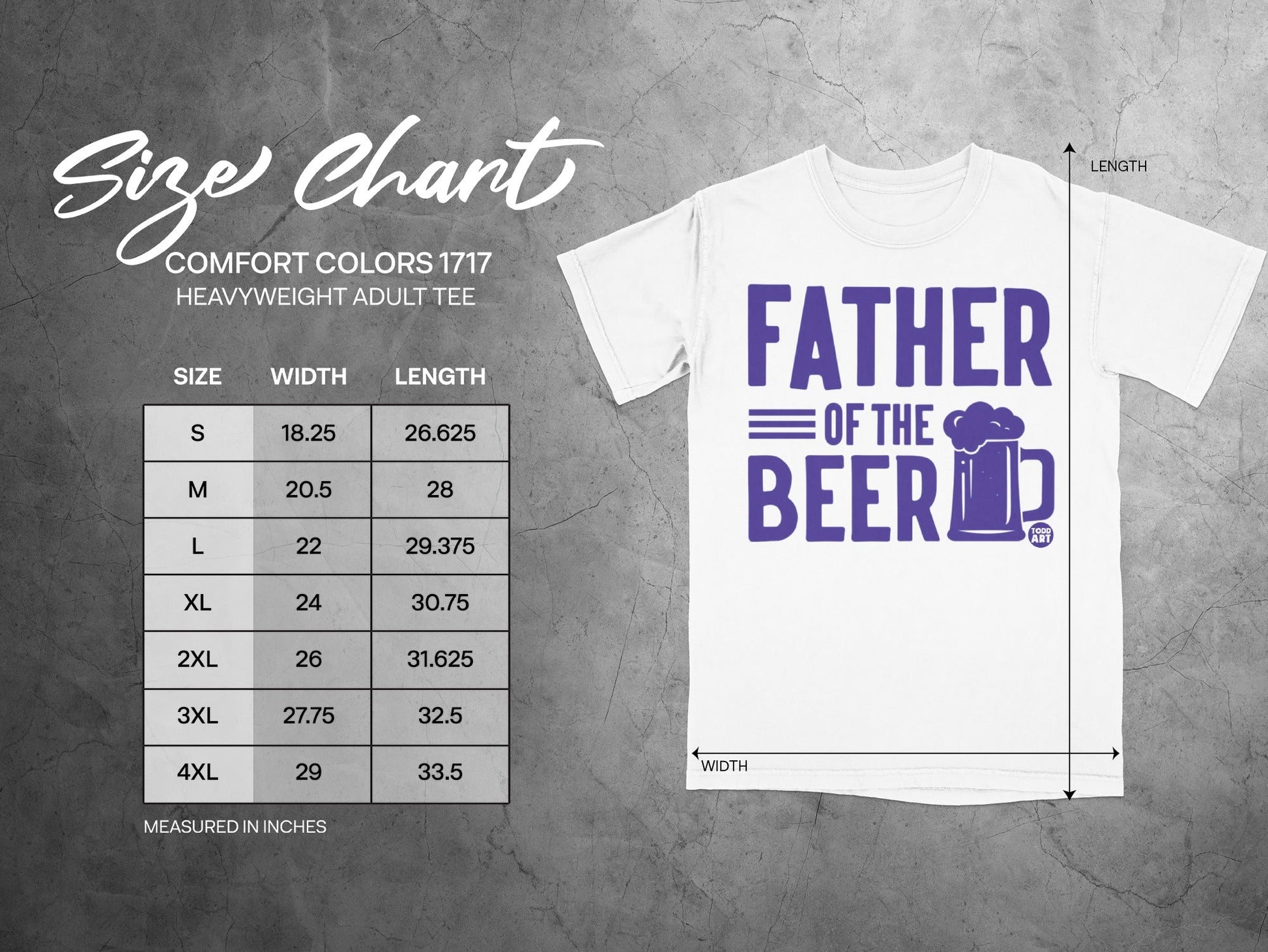 Father of the Beer Heavyweight Adult Tee