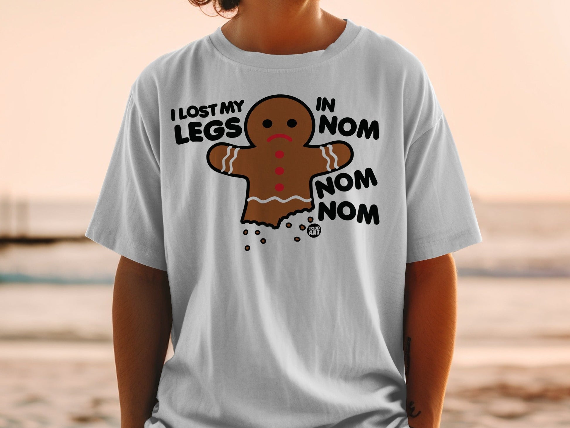 I Lost My Legs in Nom Nom Funny Gingerbread T-Shirt