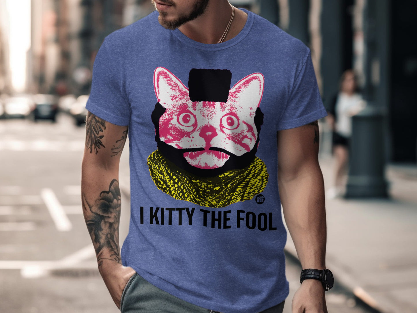 I Kitty The Fool Graphic Tee with Unique Cat Design