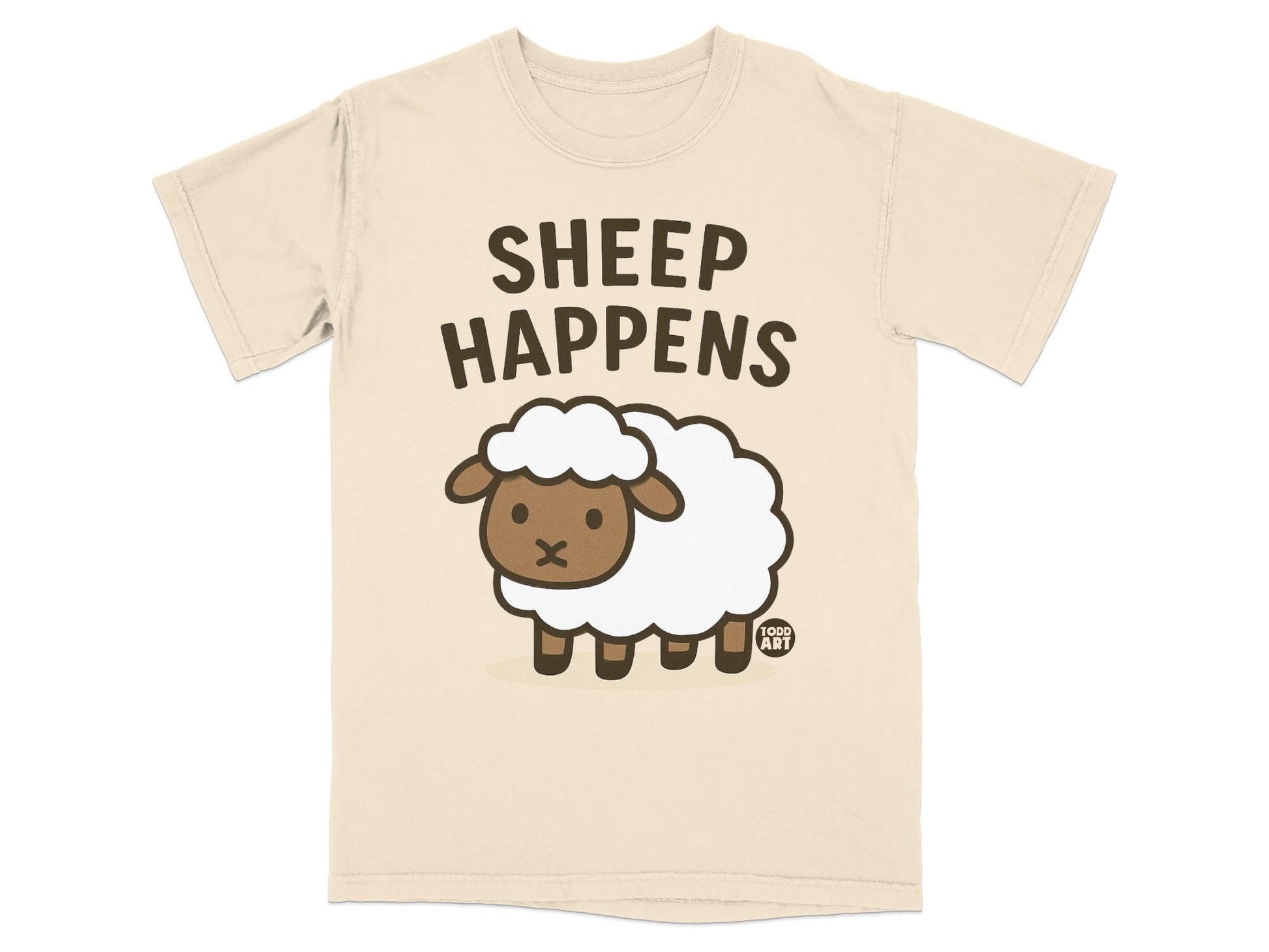 Sheep Happens Graphic Tee Funny Animal T-shirt