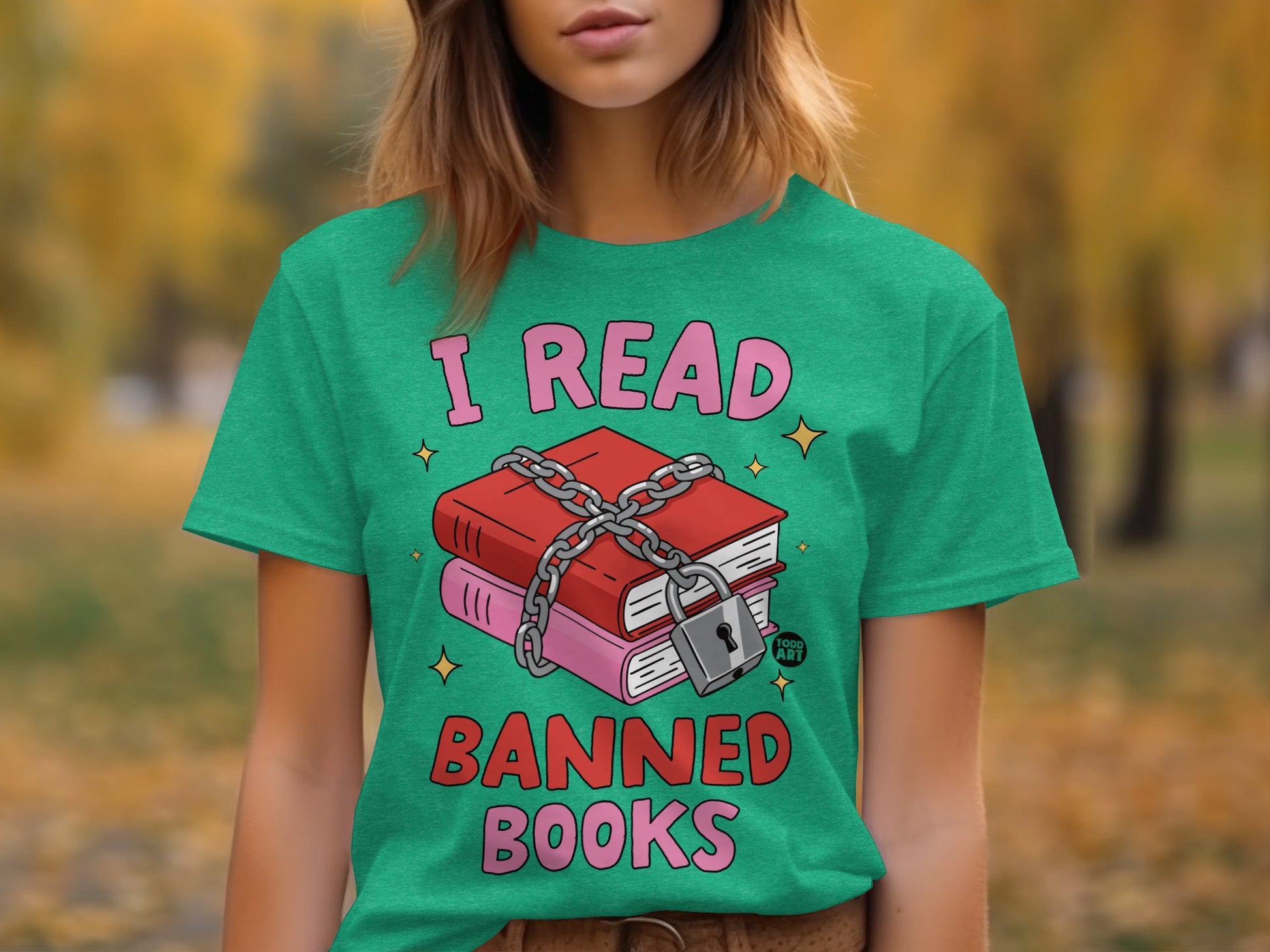 I Read Banned Books Graphic T-Shirt for Book Lovers