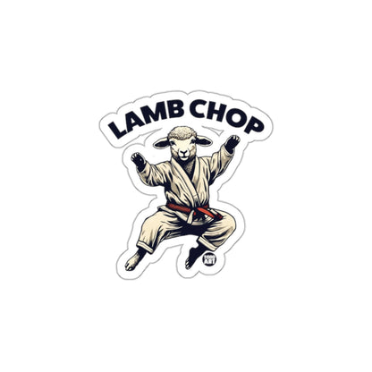 LAMB CHOP Karate Lamb Funny Martial Arts Sticker