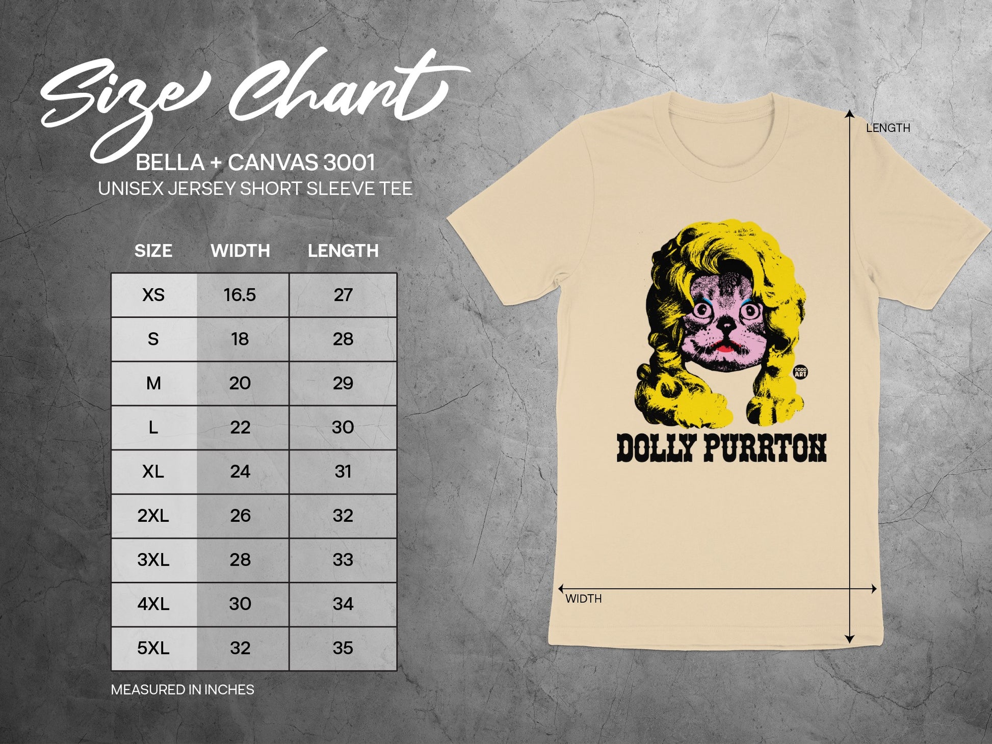 Dolly Purrton Short Sleeve Tee Unisex Jersey Shirt