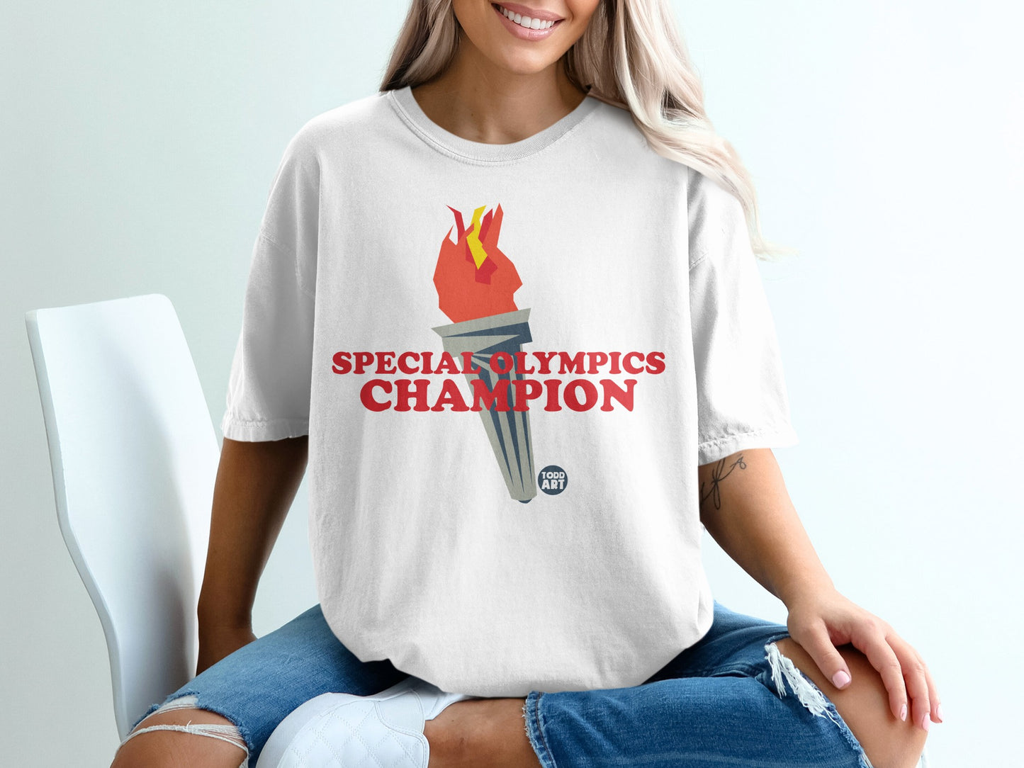 Special Olympics Champion torch graphic product type