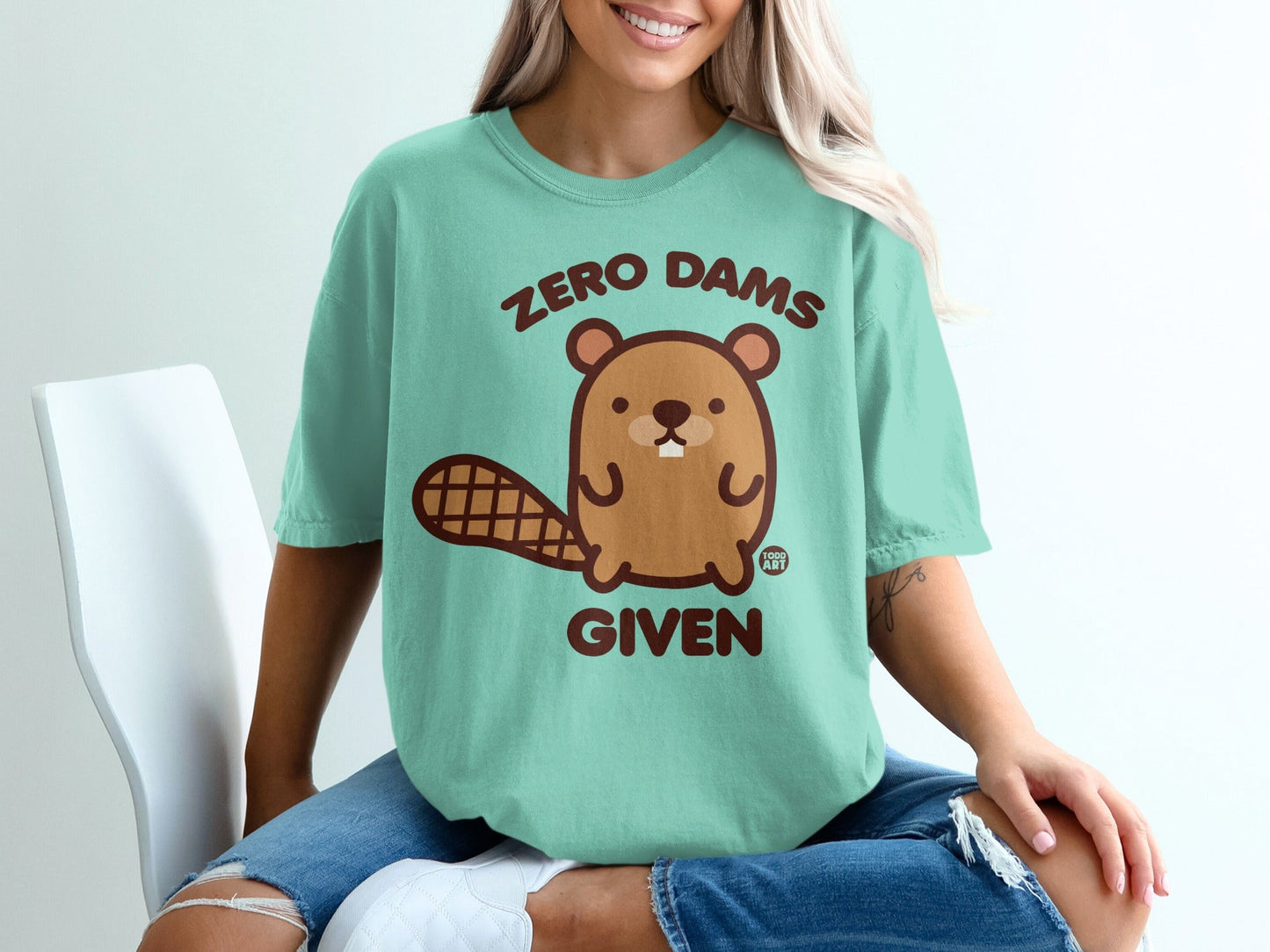 Zero Dams Given Beanie the Beaver Graphic Tee