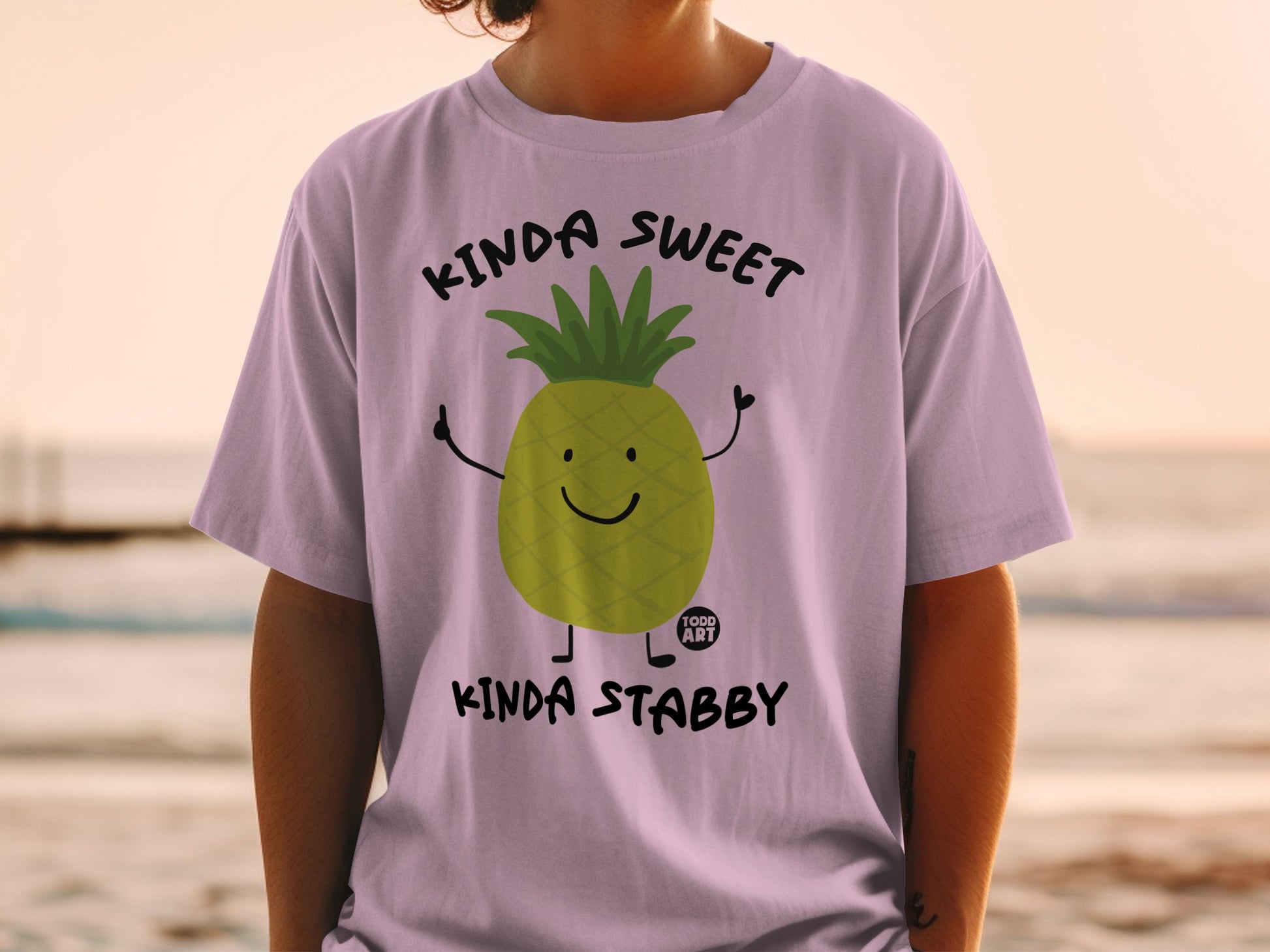 KINDA SWEET KINDA STABBY pineapple graphic product type