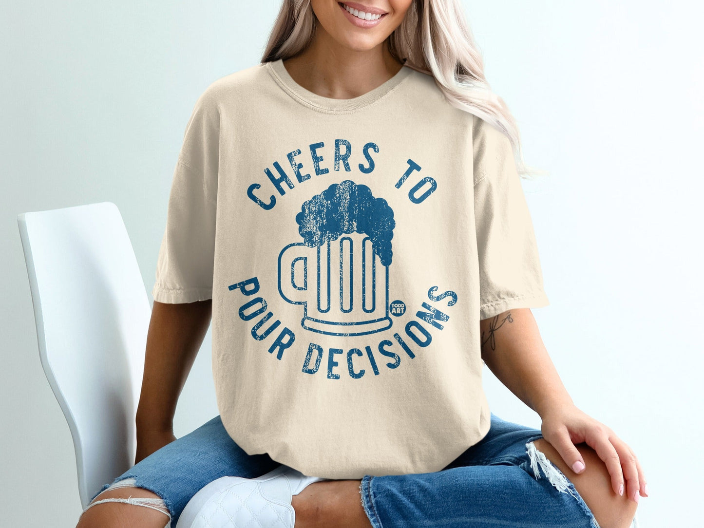 Cheers To Pour Decisions Graphic T-Shirt