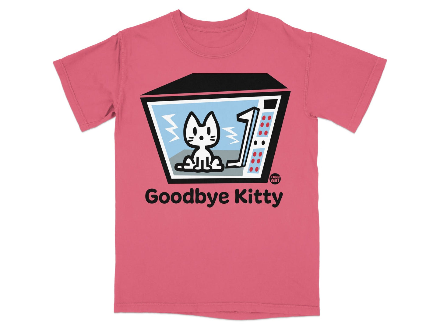 Goodbye Kitty Pink T-Shirt for Cat Lovers