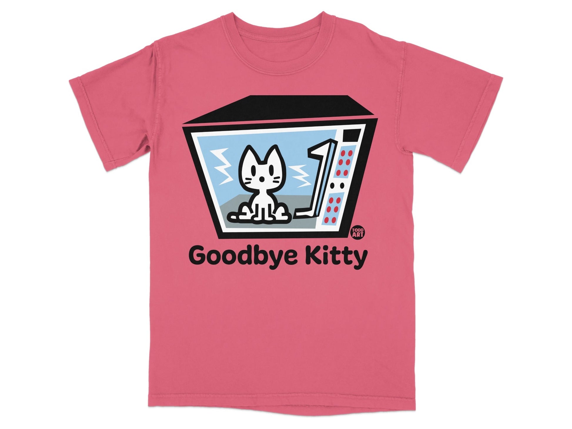 Goodbye Kitty Pink T-Shirt for Cat Lovers