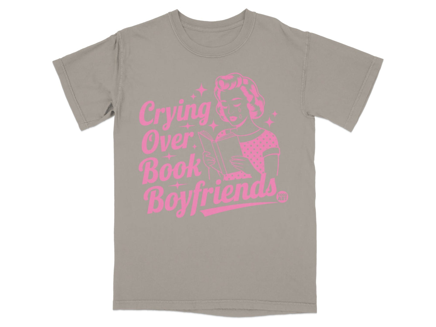 Crying Over Book Boyfriends Graphic Tee Shirt