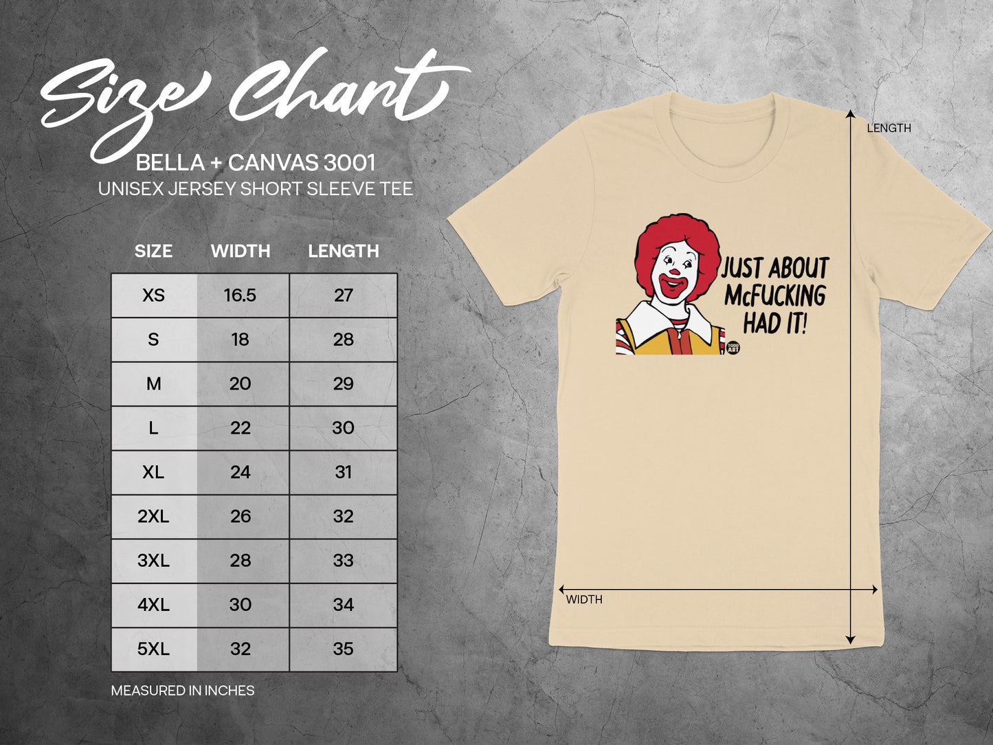 Just About Mcfucking Had It Unisex Jersey Short Sleeve Tee