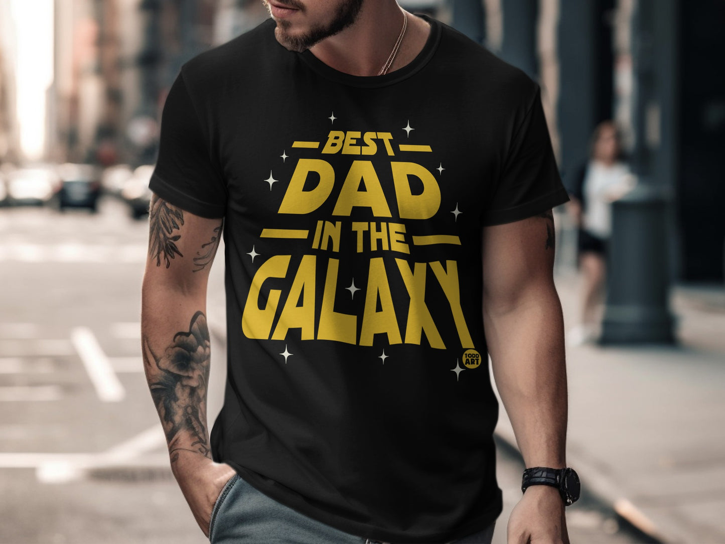 Best Dad in the Galaxy T-Shirt Father's Day Gift