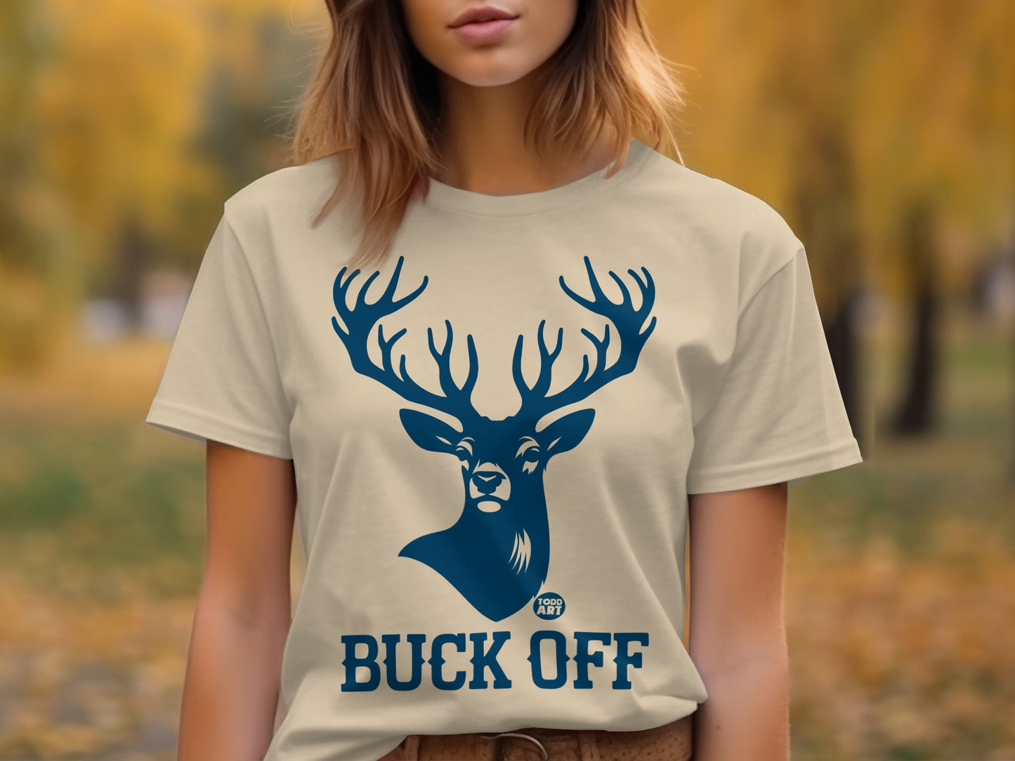 Buck Off Featuring Majestic Deer Graphic T-Shirt