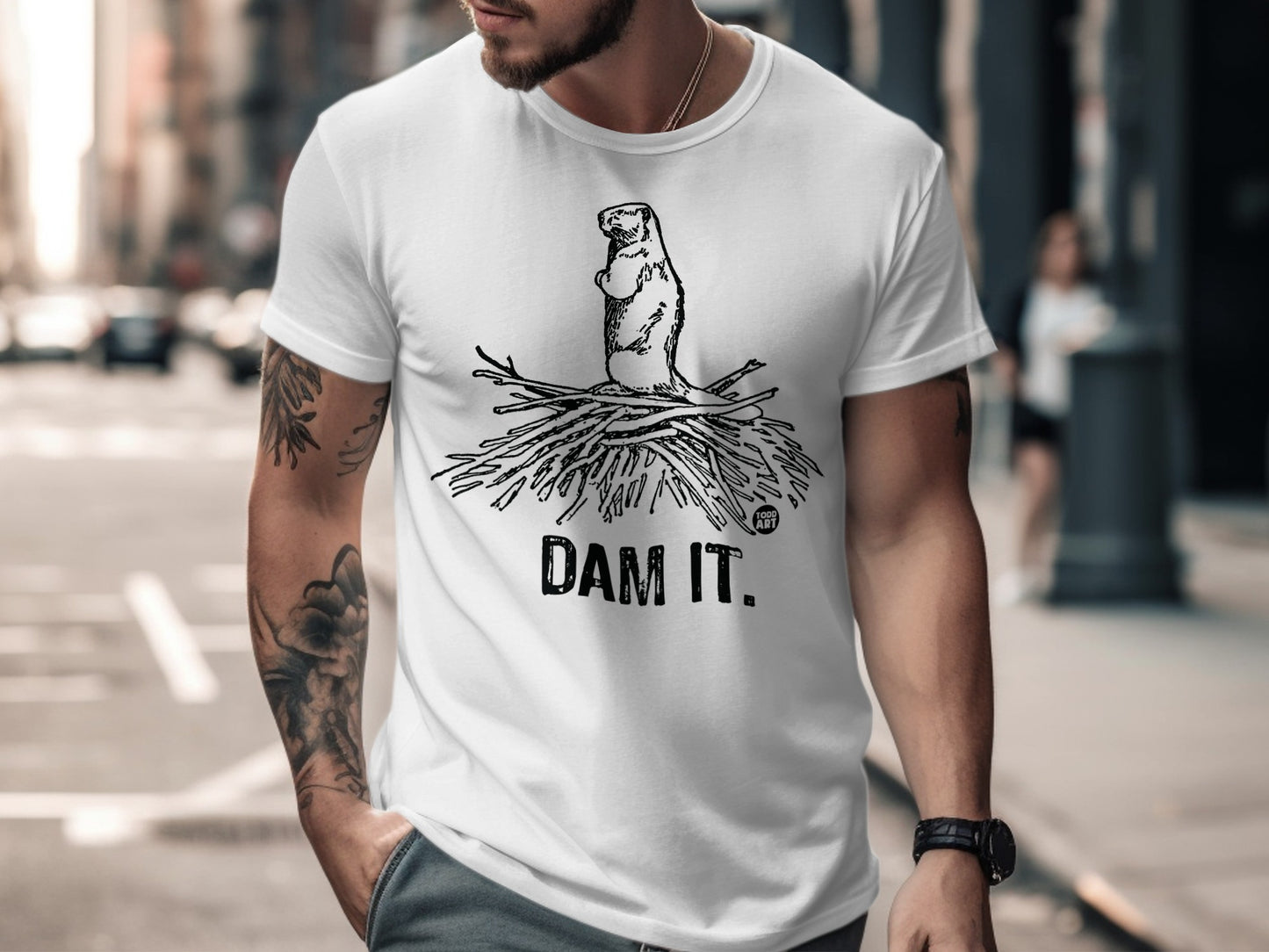 Dam It Beaver Inspirational Graphic T-Shirt