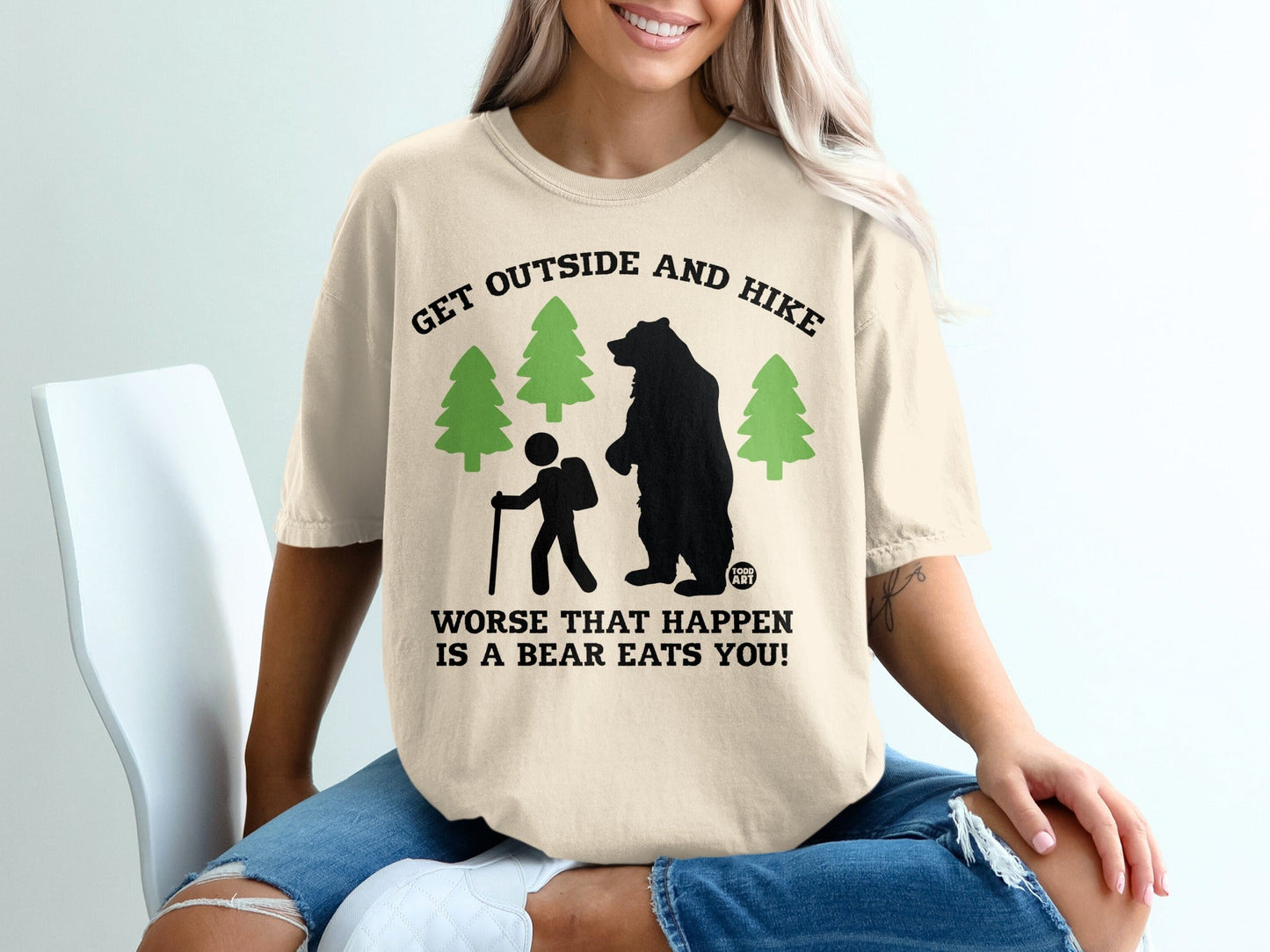 Get Outside and Hike Bear Eats You T-Shirt