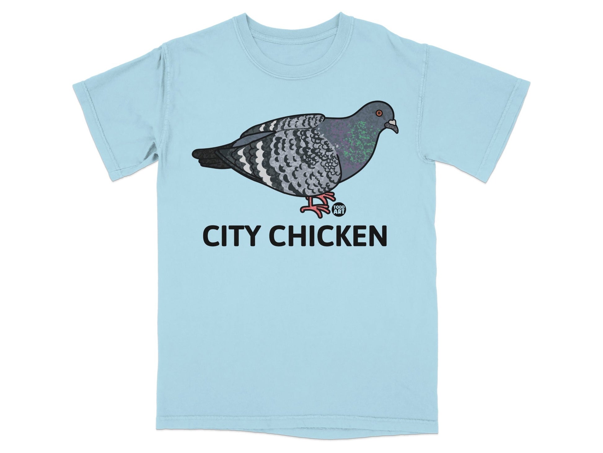 City Chicken Graphic T-Shirt for Bird Lovers