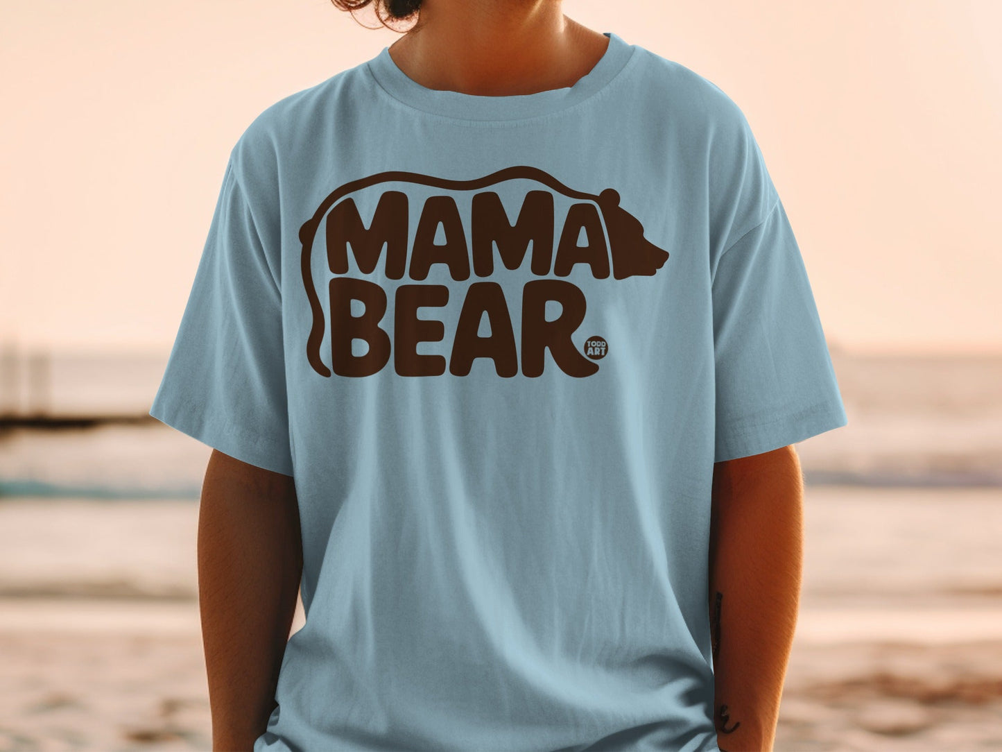 Comfortable Mama Bear Graphic Tee for Casual Wear