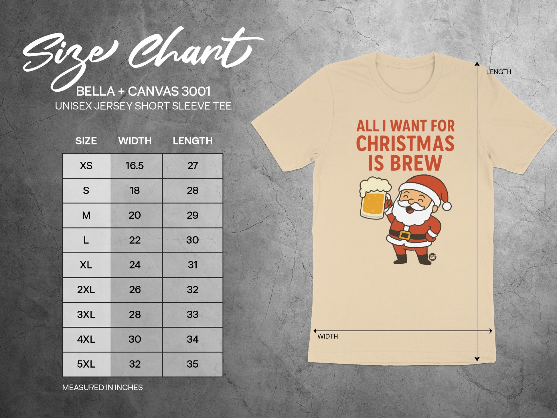 All I Want for Christmas Is Brew Short Sleeve Tee