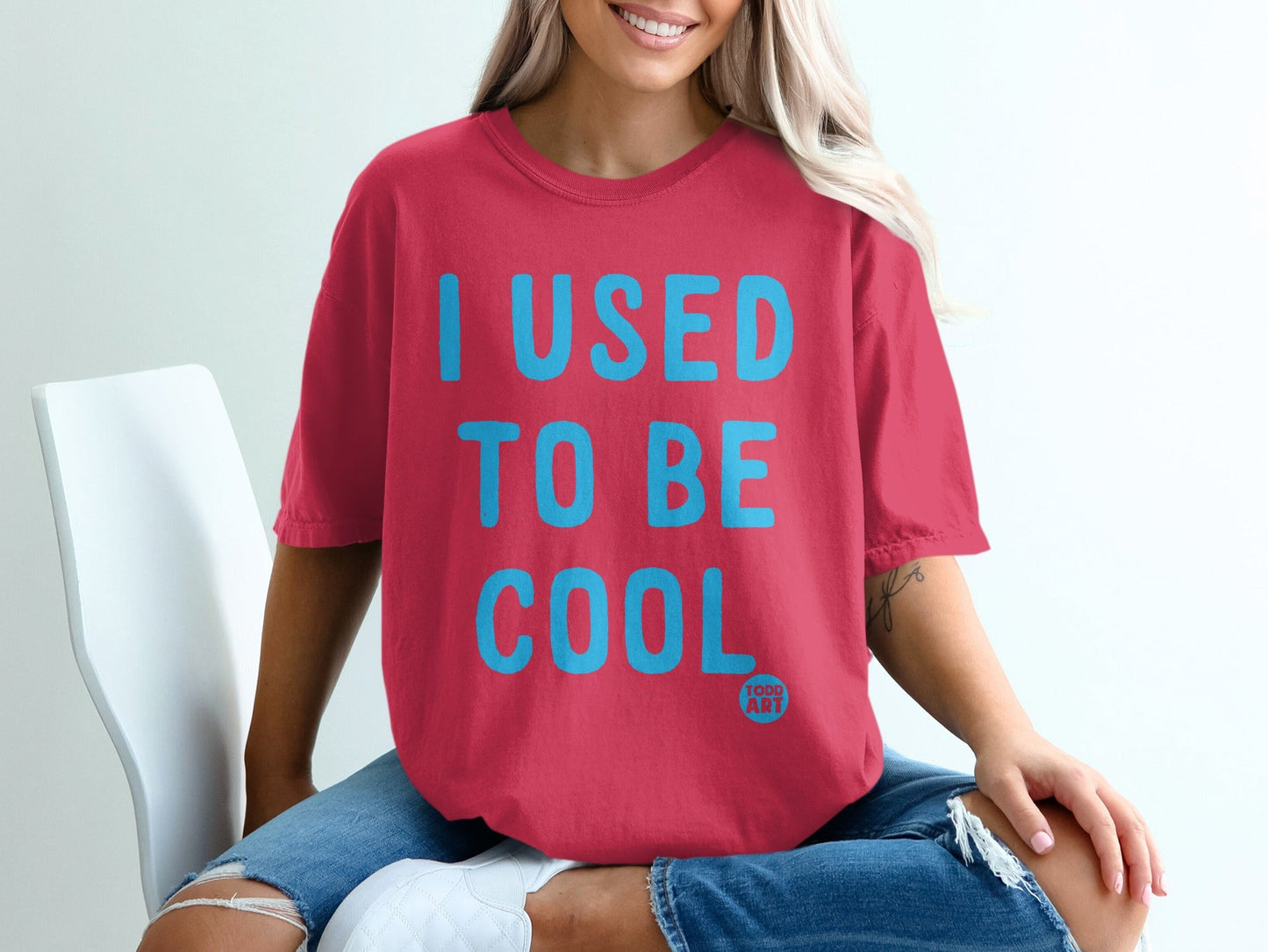 I USED TO BE COOL Funny Graphic Tee Shirt