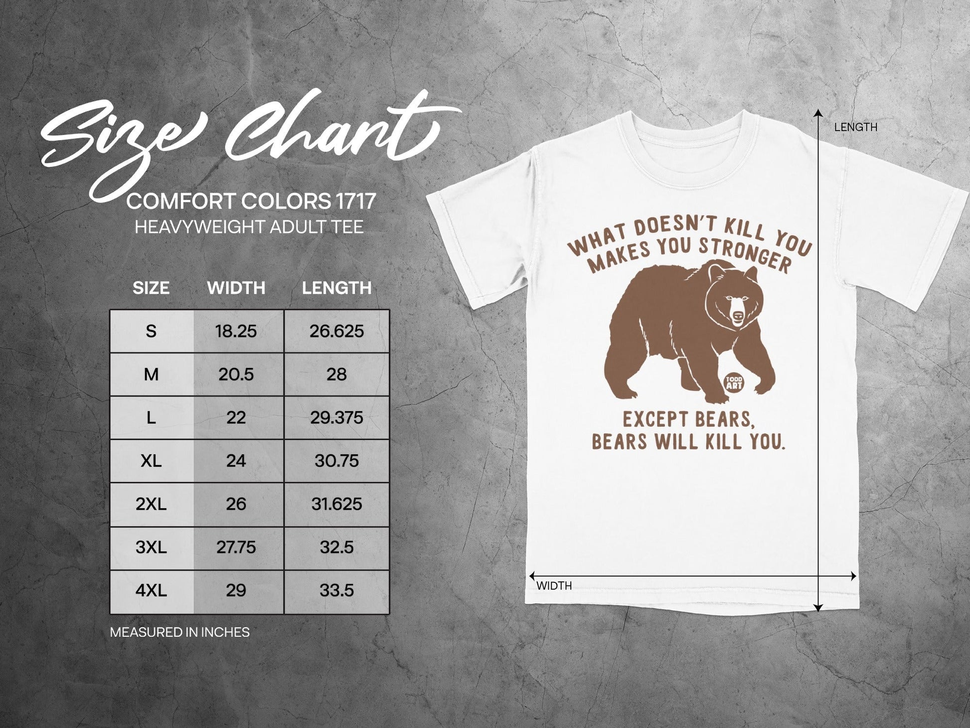 What Doesn't Kill You Makes You Stronger Bear Tee