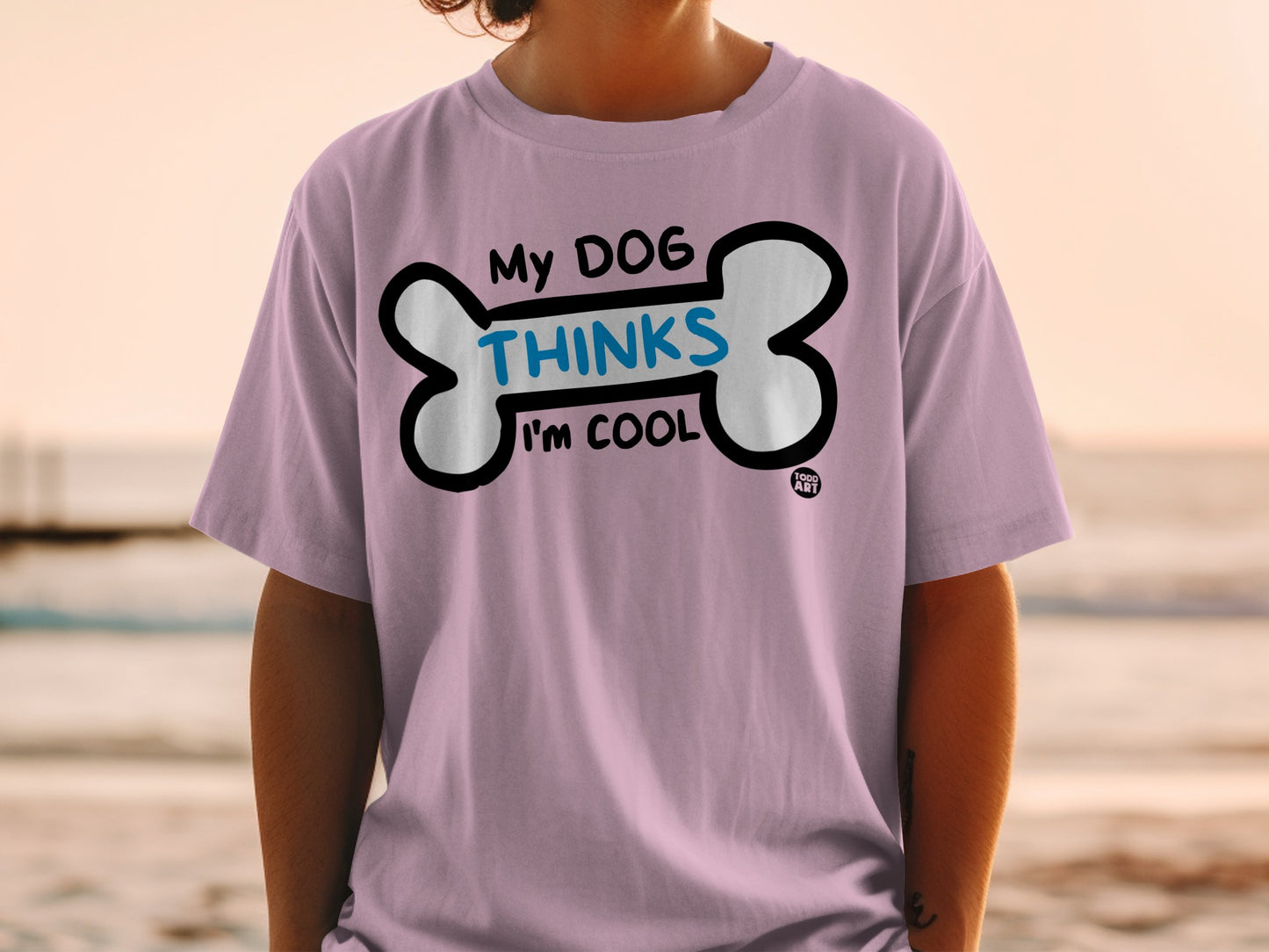 My Dog Thinks I'm Cool Graphic T-Shirt Product