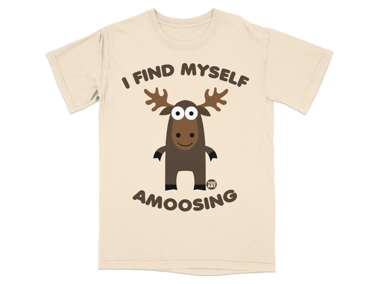 I Find Myself Amoosing Moose Funny Graphic T-Shirt