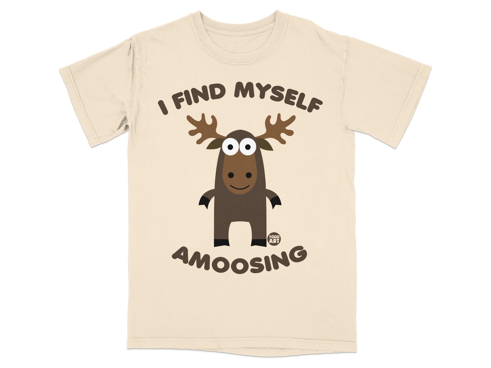I Find Myself Amoosing Moose Funny Graphic T-Shirt