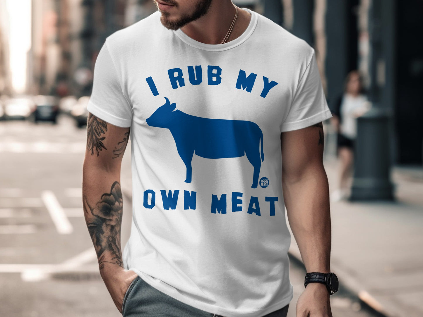 I Rub My Own Meat Graphic Printed T-Shirt