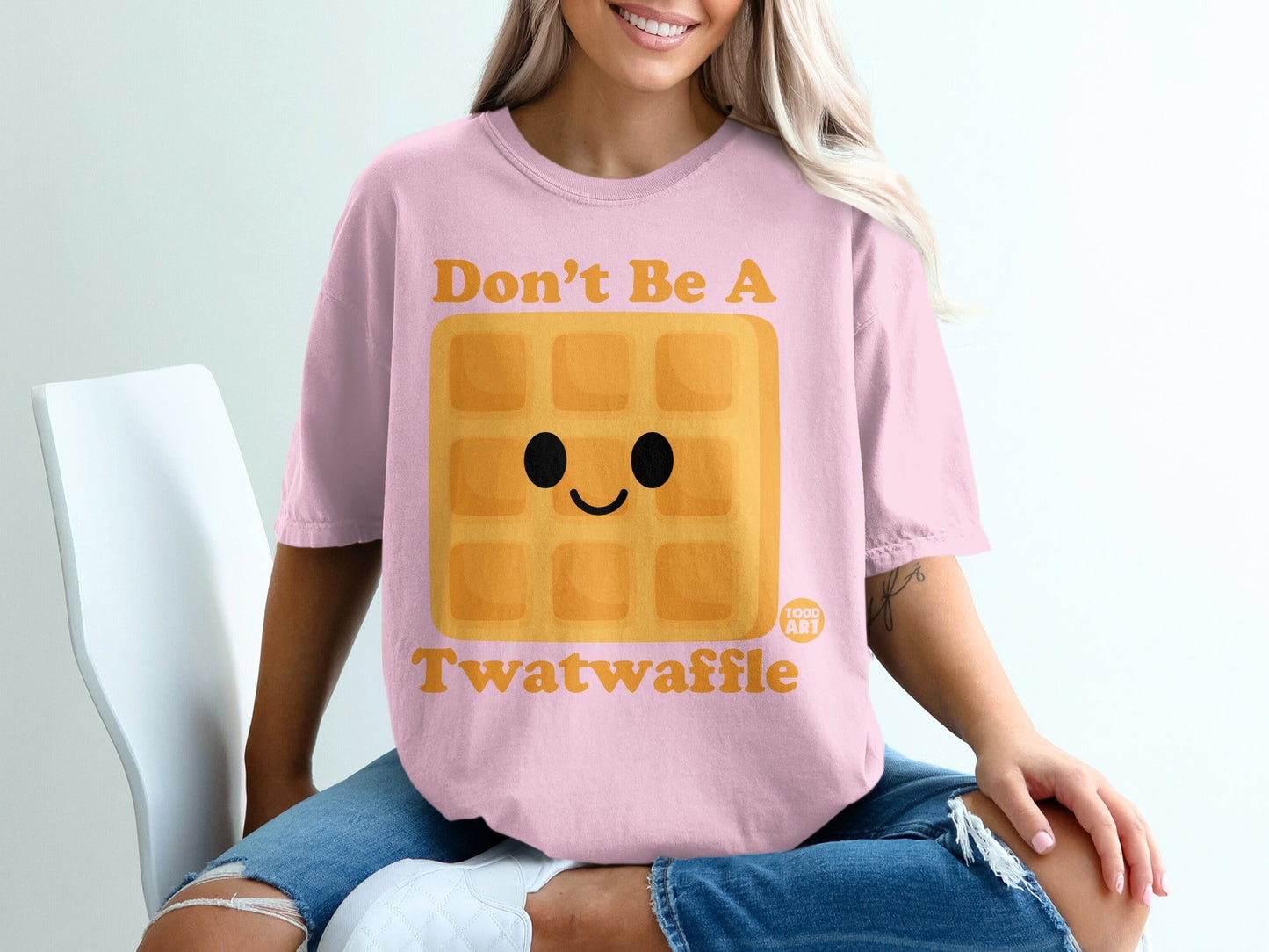 Don't Be A Twatwaffle Funny Graphic T-Shirt