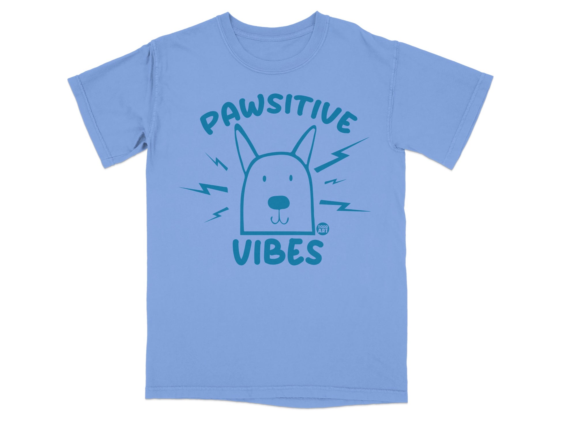Pawsitive Vibes Graphic Tee for Casual Outfits