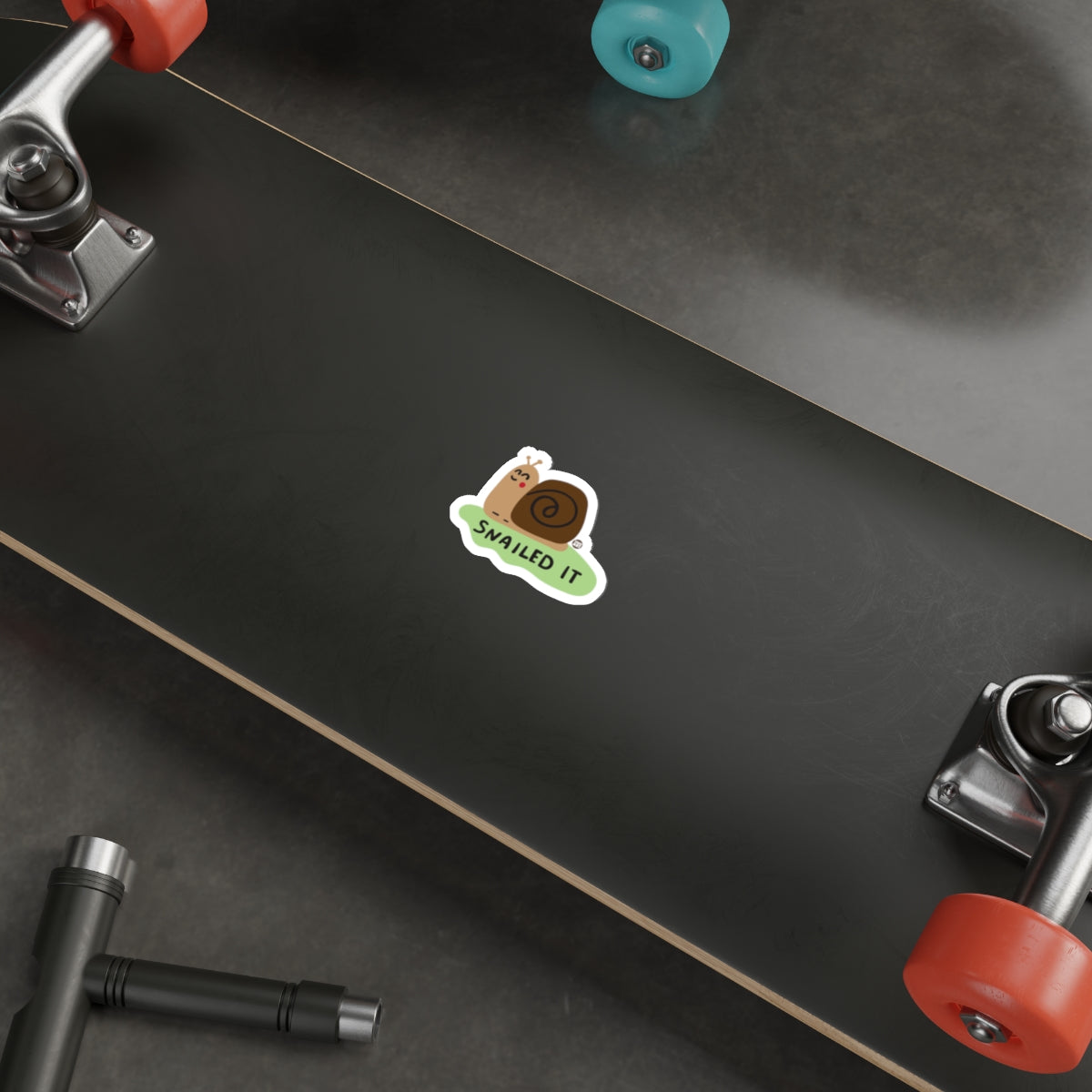 Snailed It Sticker Humor Graphics for Skateboard