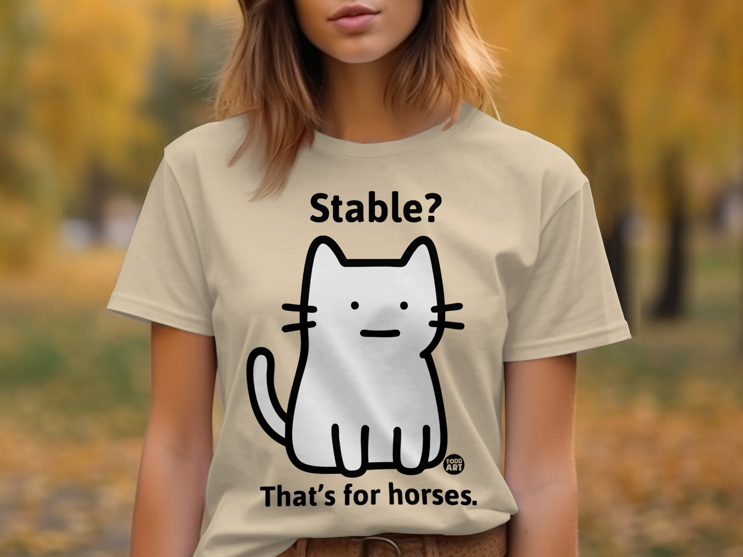 Stable? That's for Horses Cat Shirt